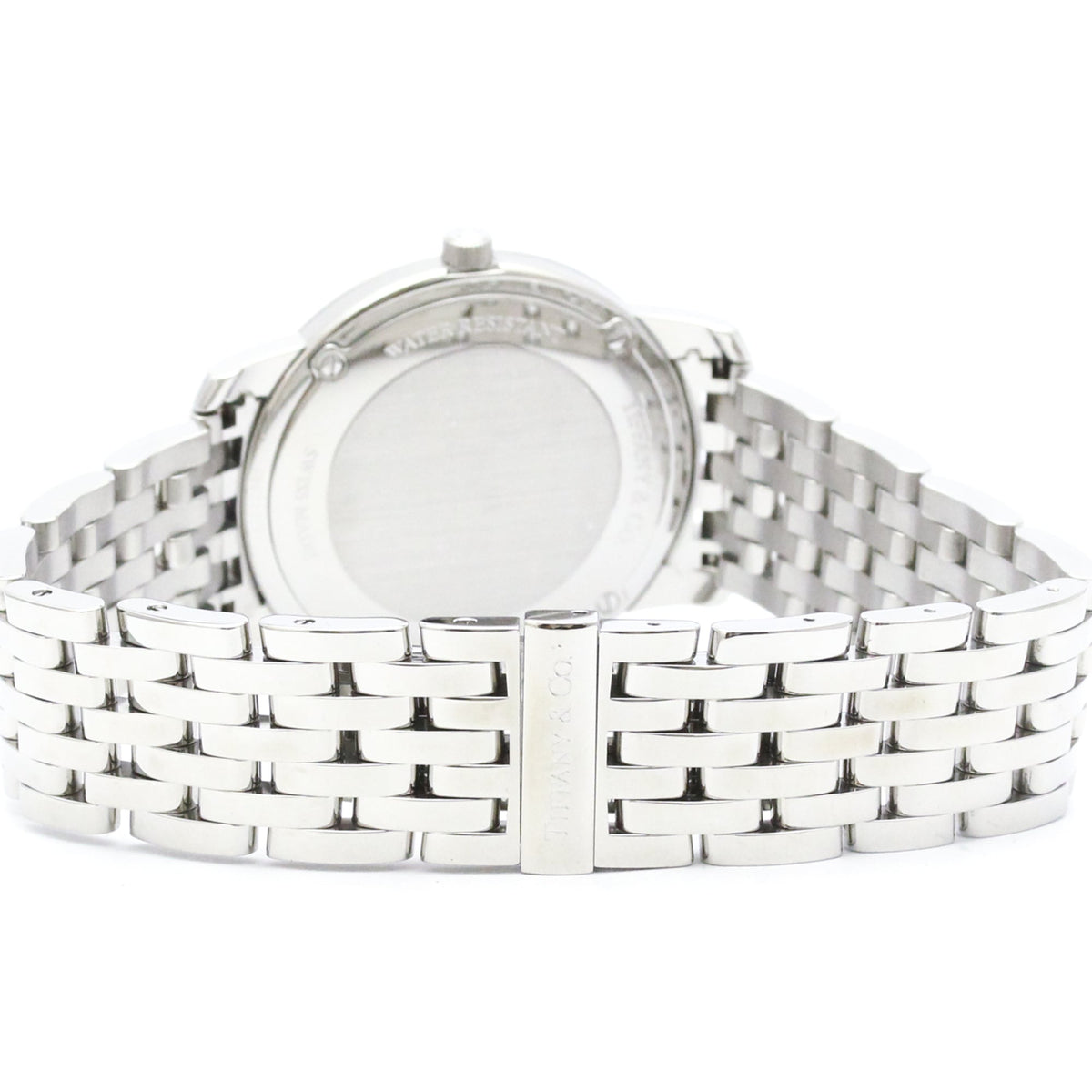 Tiffany Montre Mark Silver à cadran argenté, 37 mm