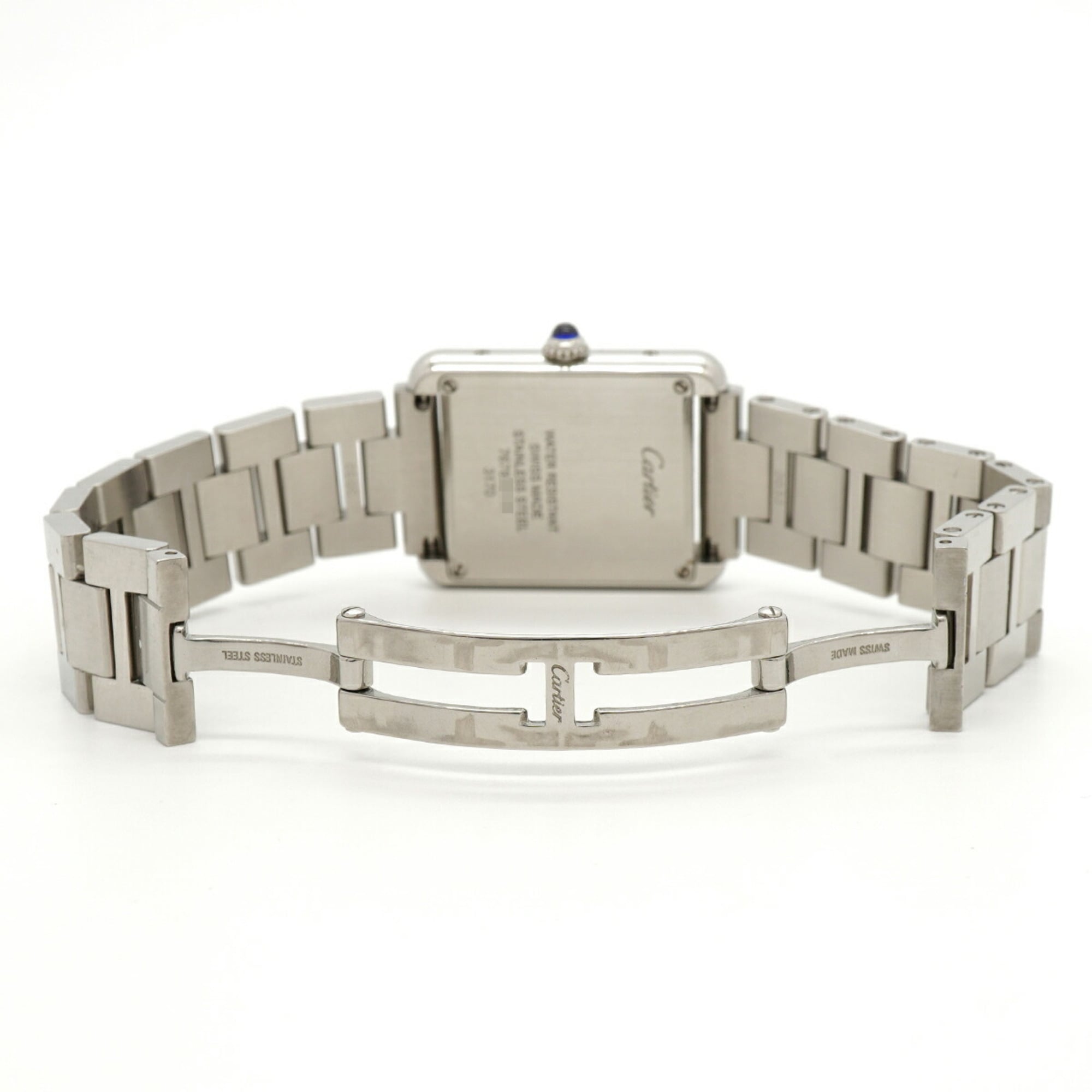 Cartier Tank W5200013 Silver Dial Stainless steel 24mm Watch