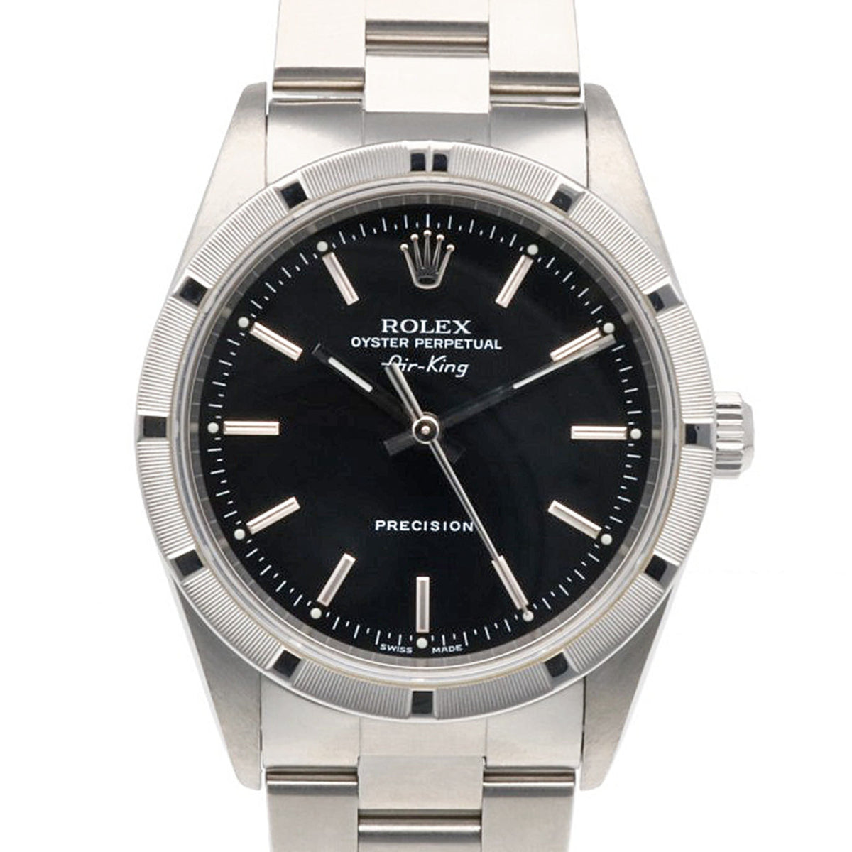 Rolex Air-King Oyster Perpetual 14010 Black Dial 34mm Watch