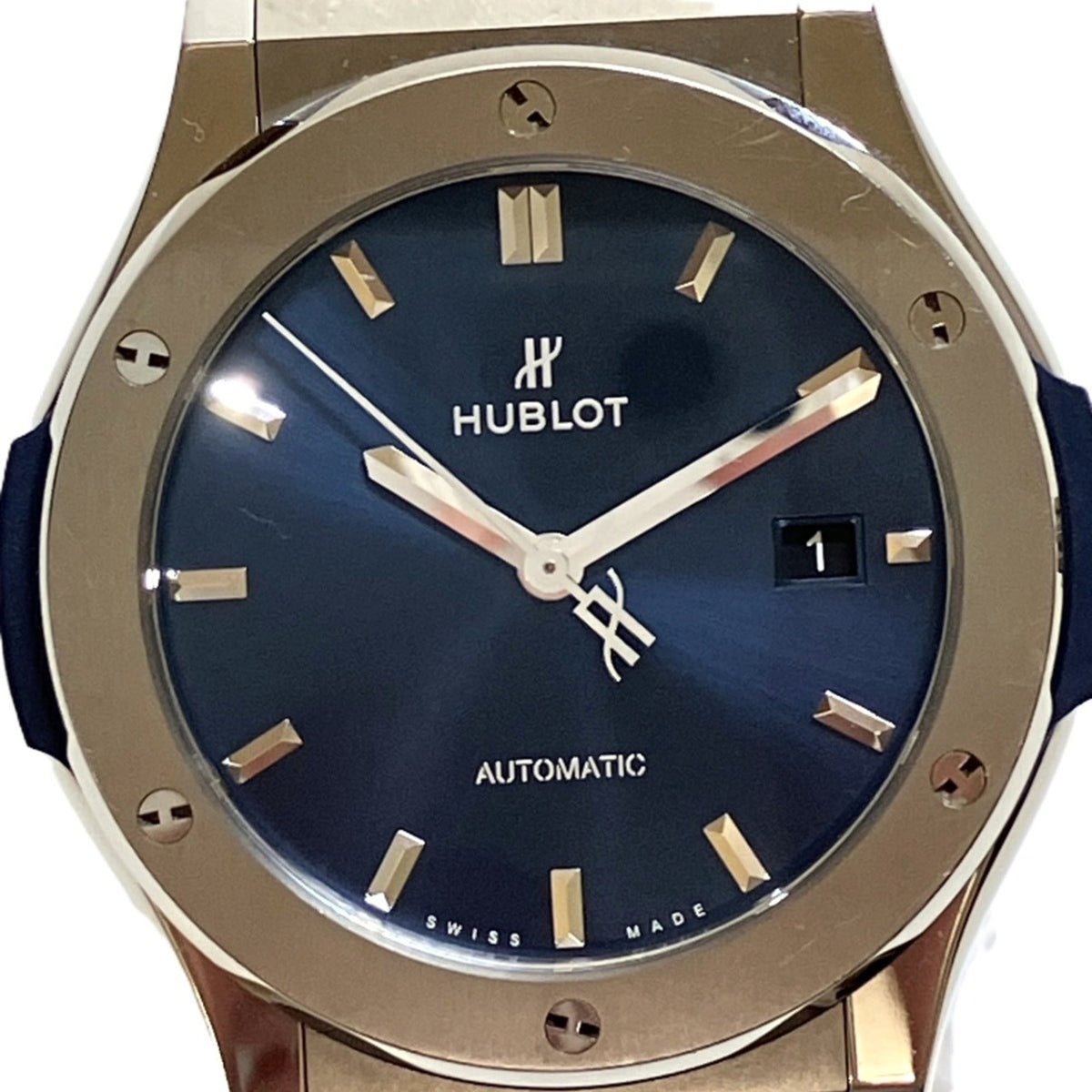 Hublot Classic Fusion 542.NX.7170.LR, marineblaues Zifferblatt, 42 mm Uhr