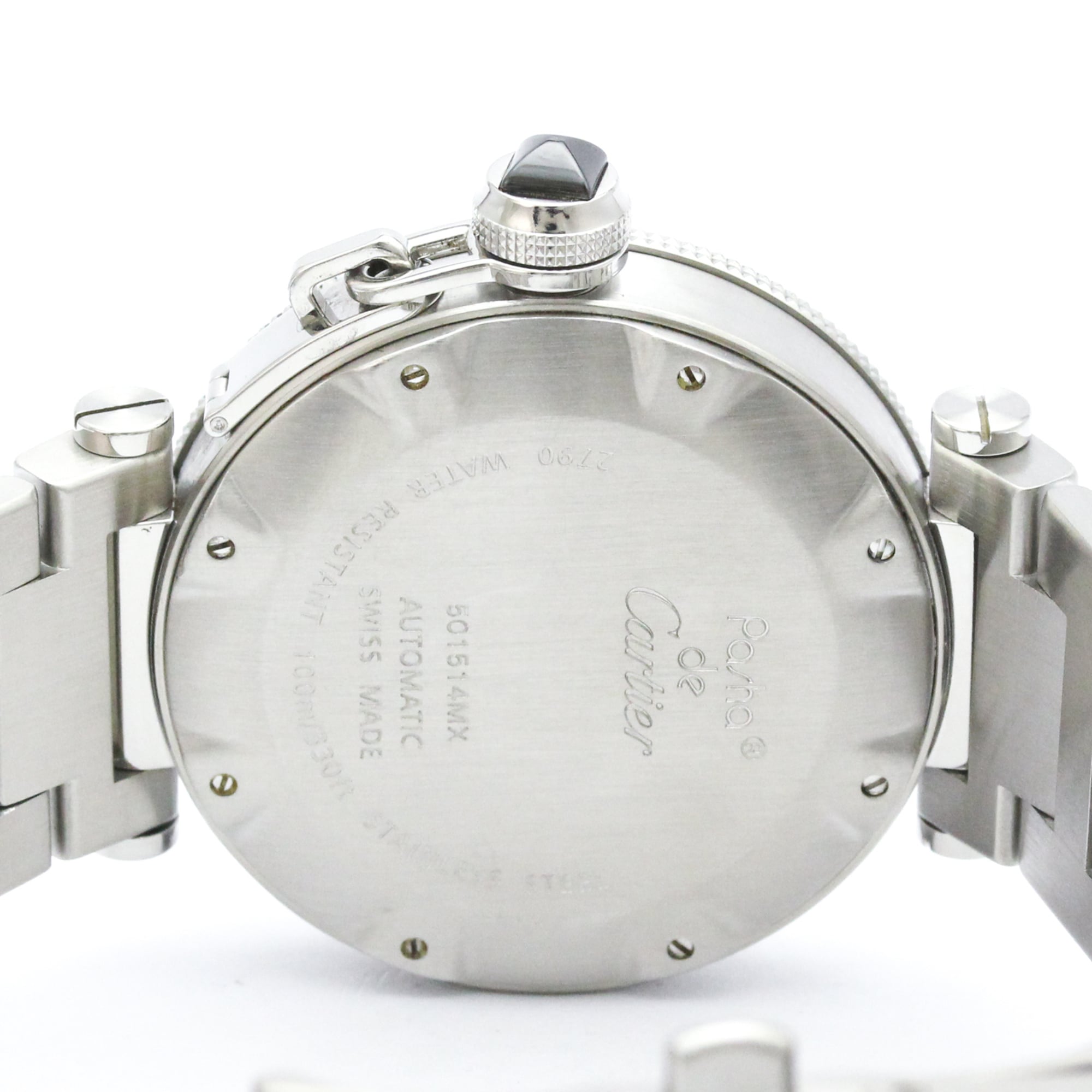 Cartier Pasha Seatimer W31077M7 Black Dial 40mm Watch