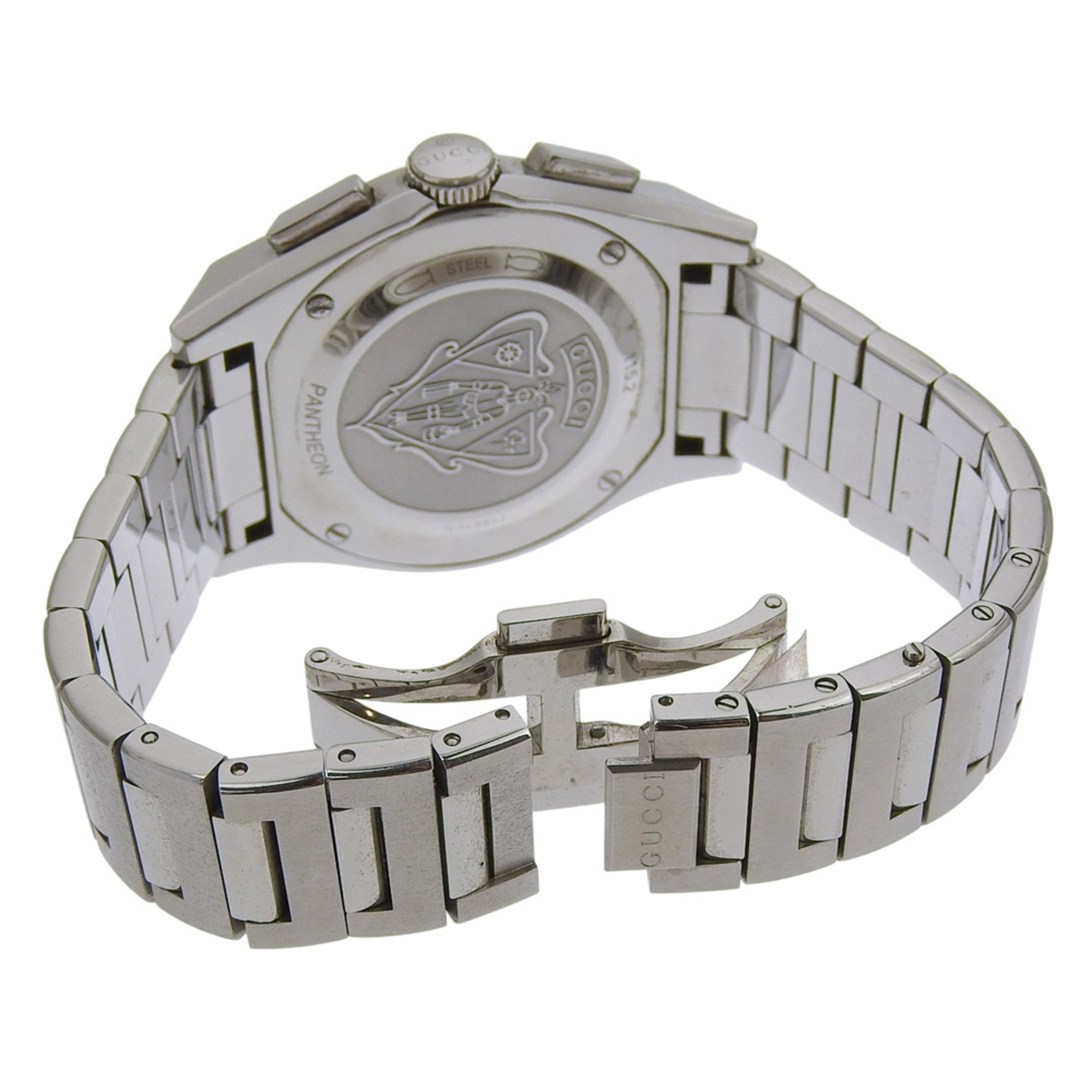 Gucci Pantheon Men's Watch 115.2/YA115235 Stainless Steel Quartz Chron