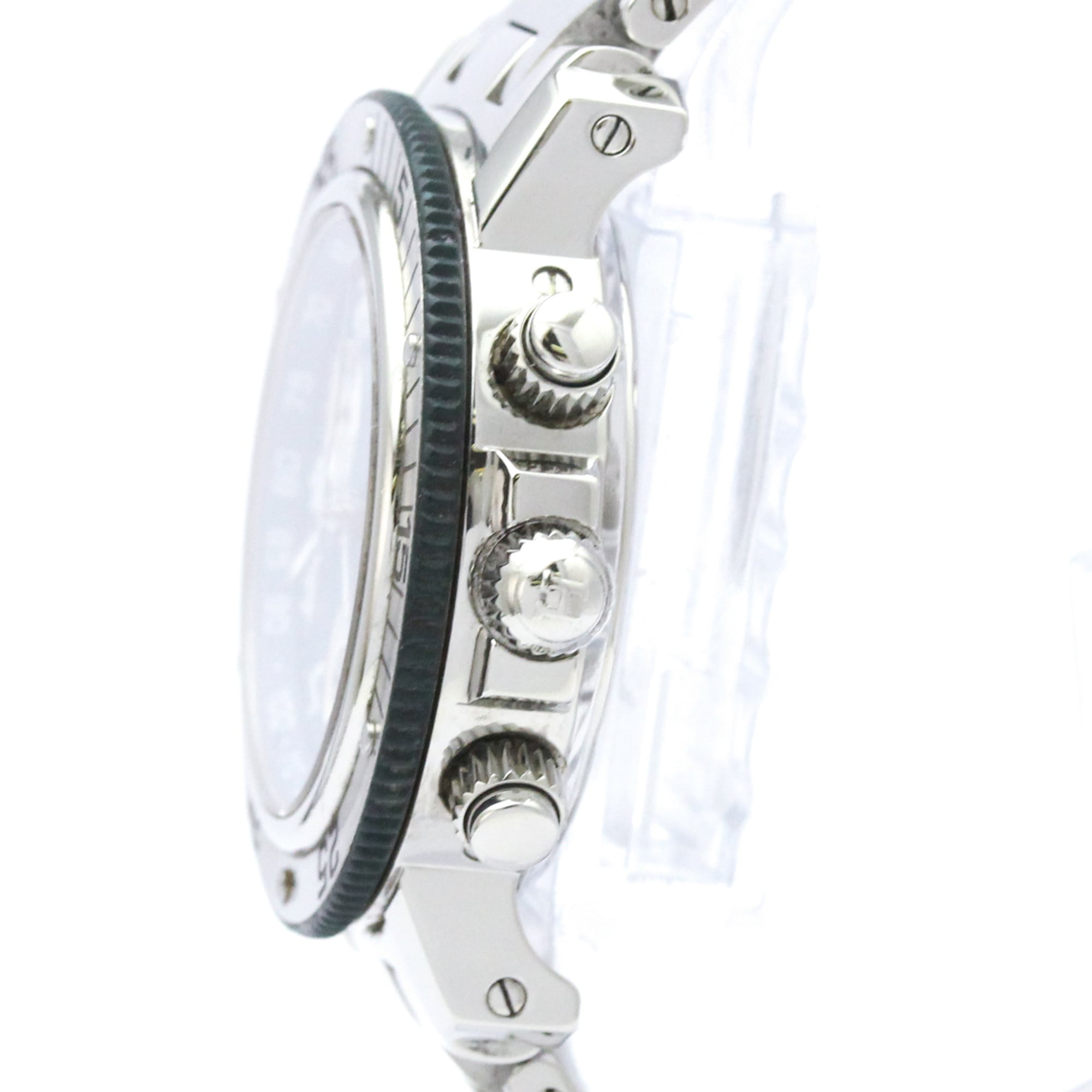 HERMES Clipper Diver Chronograph Quartz Ladies Watch CL2.317 Polished
