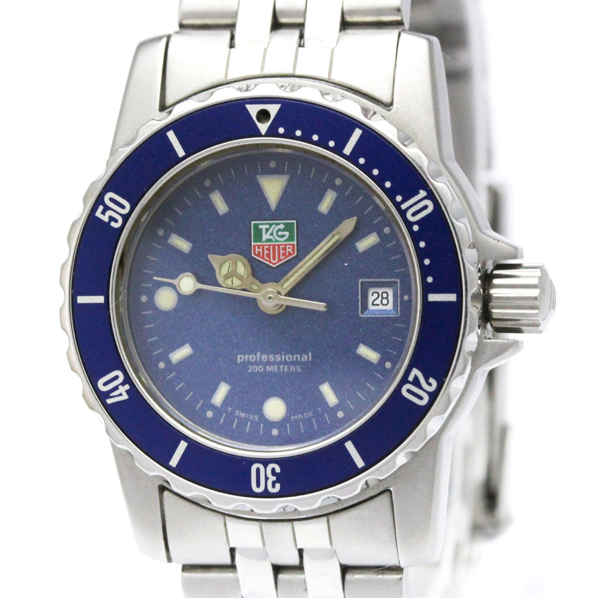Montre TAG Heuer série 1500 WD1414, cadran bleu, 29 mm