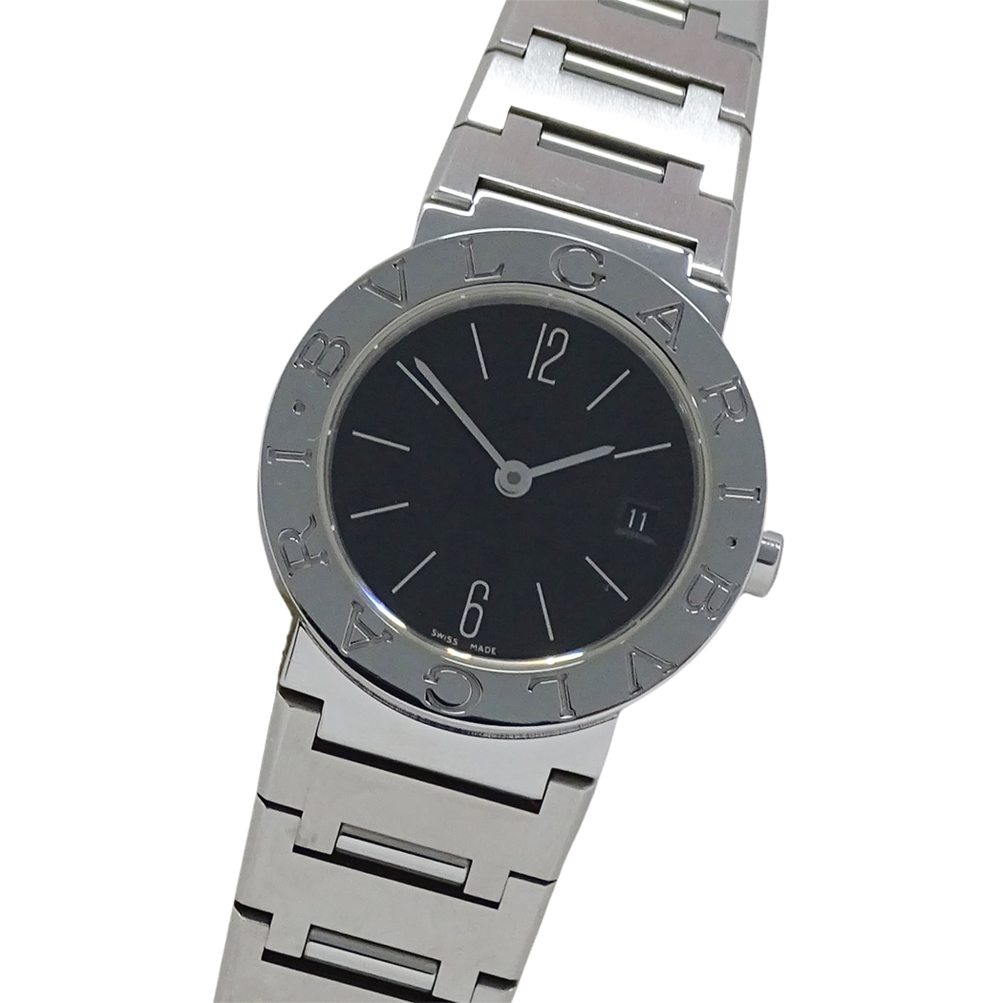 Bulgari BVLGARI Wo Brand: Date Quartz QZ Stainless Steel BB26SS Silver