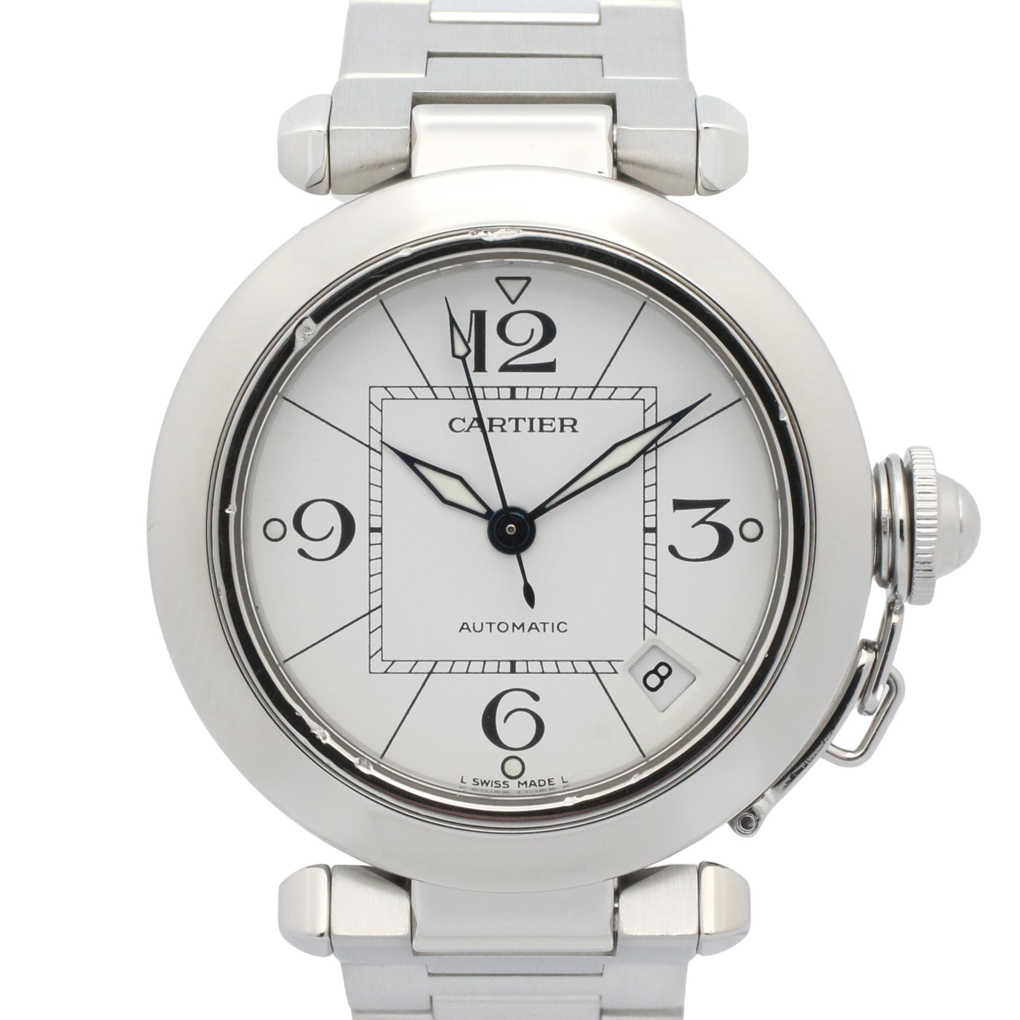 Cartier Pasha W31074M7 White Dial 35mm Watch