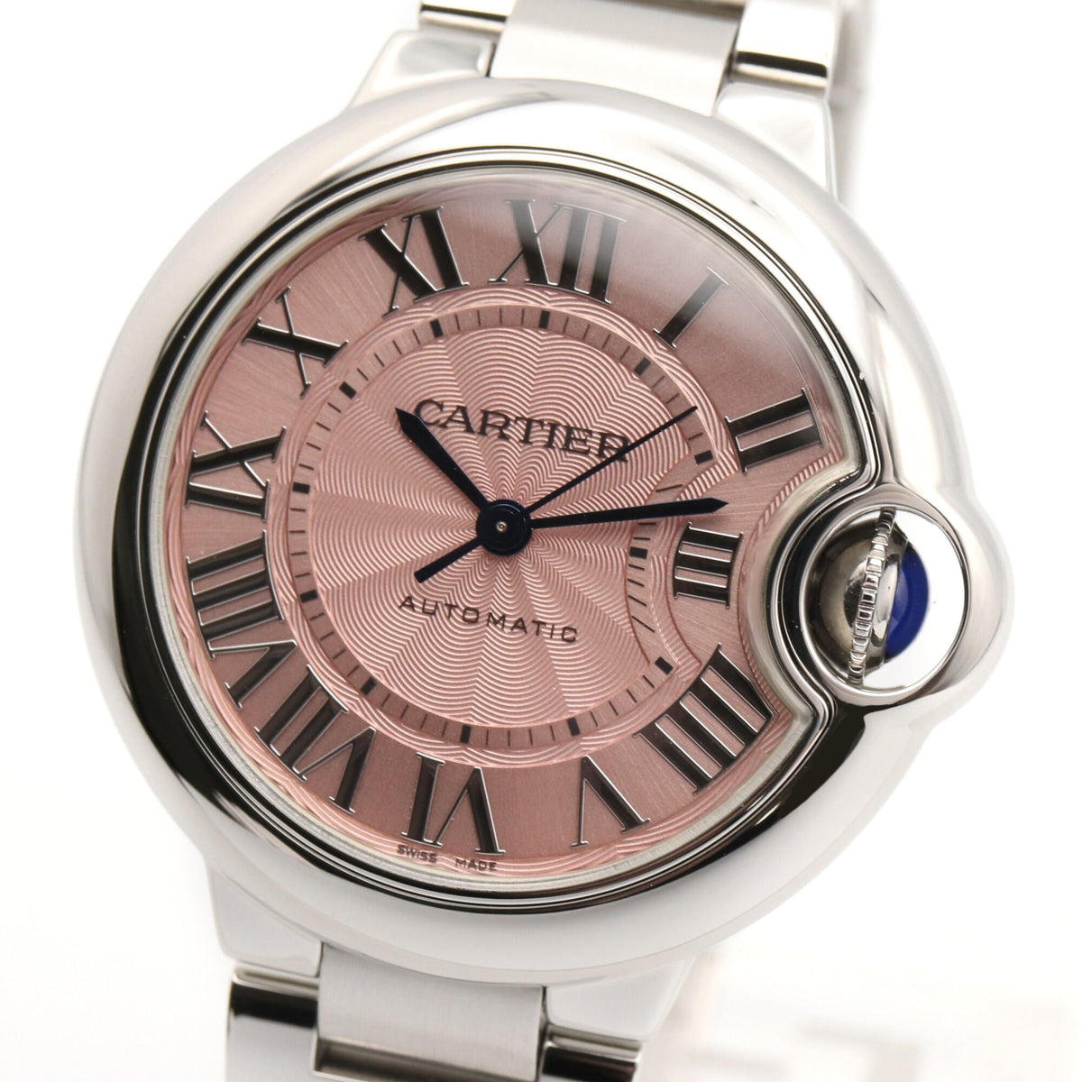 Cartier Ballon Bleu 33mm W6920100 Pink Dial 33mm Watch