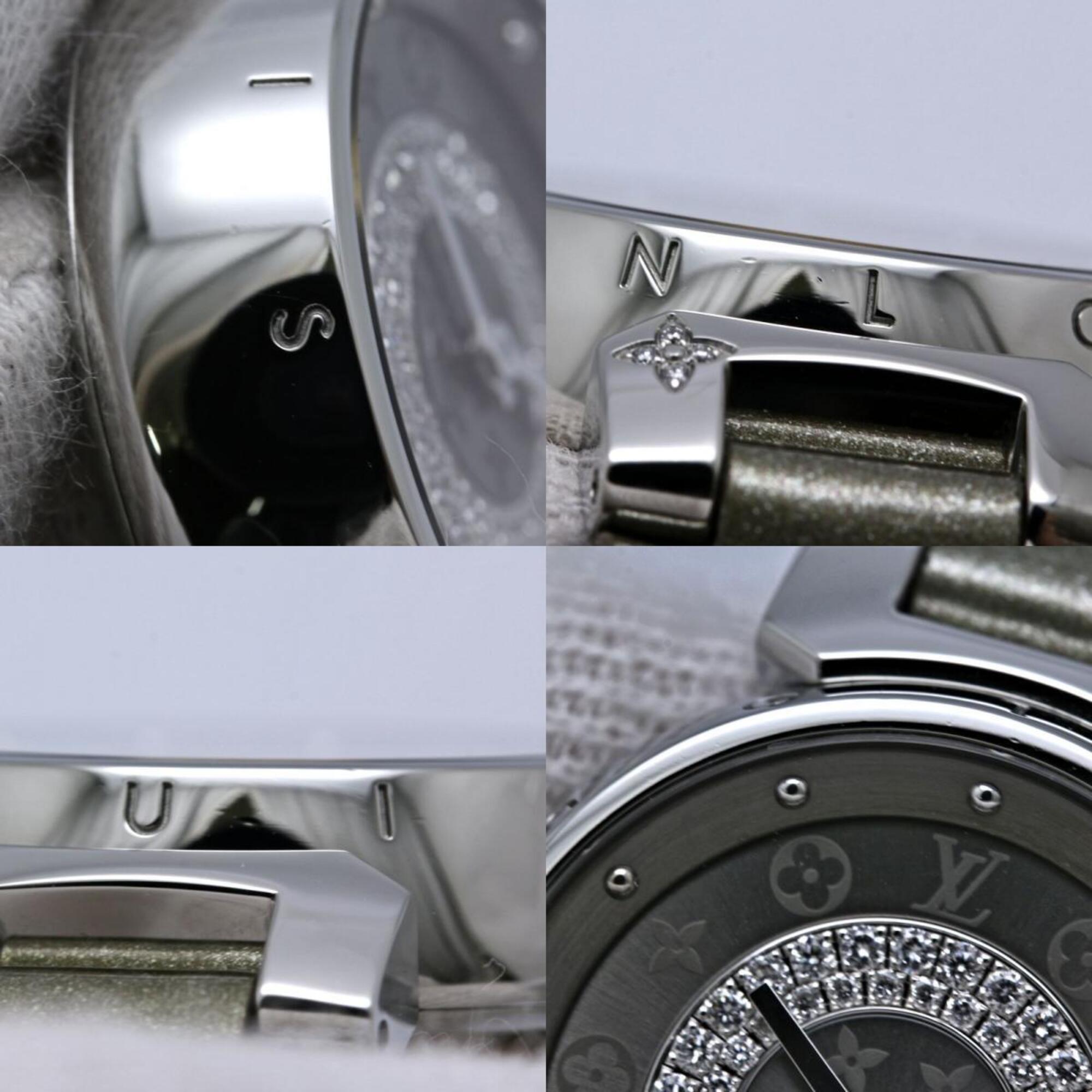 LOUIS VUITTON Tambour Disc PM Diamond Q12MU0 Wo 40564