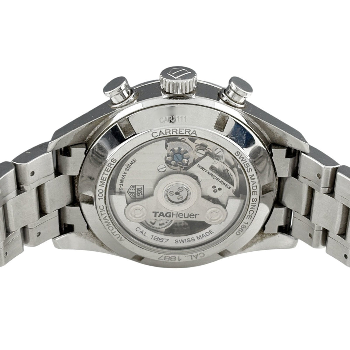 TAG Heuer Carrera Caliber CAR2111 horloge met zilveren wijzerplaat, 41 mm