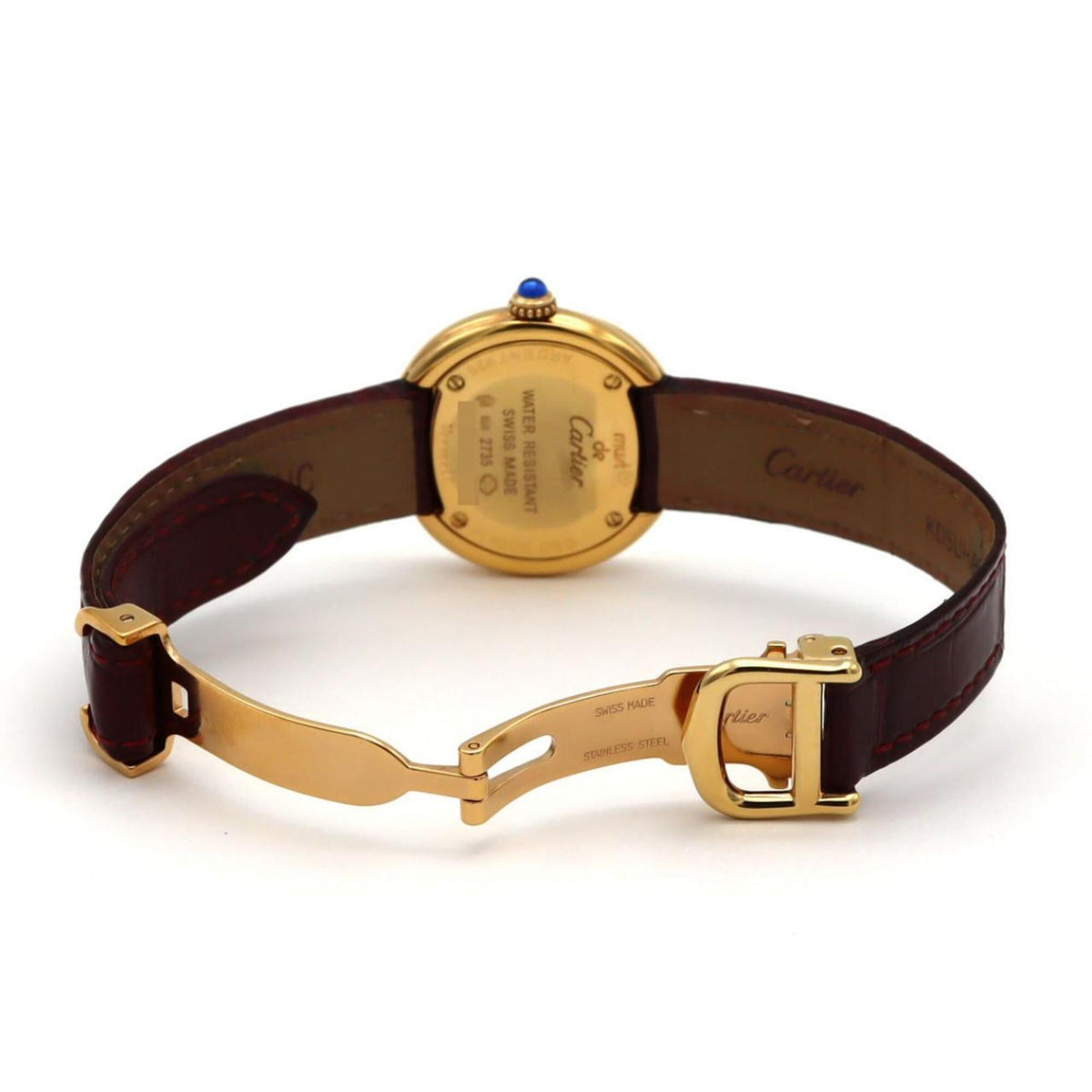 Cartier Must Trinity W1016430, gelbes Zifferblatt, 26 mm Uhr