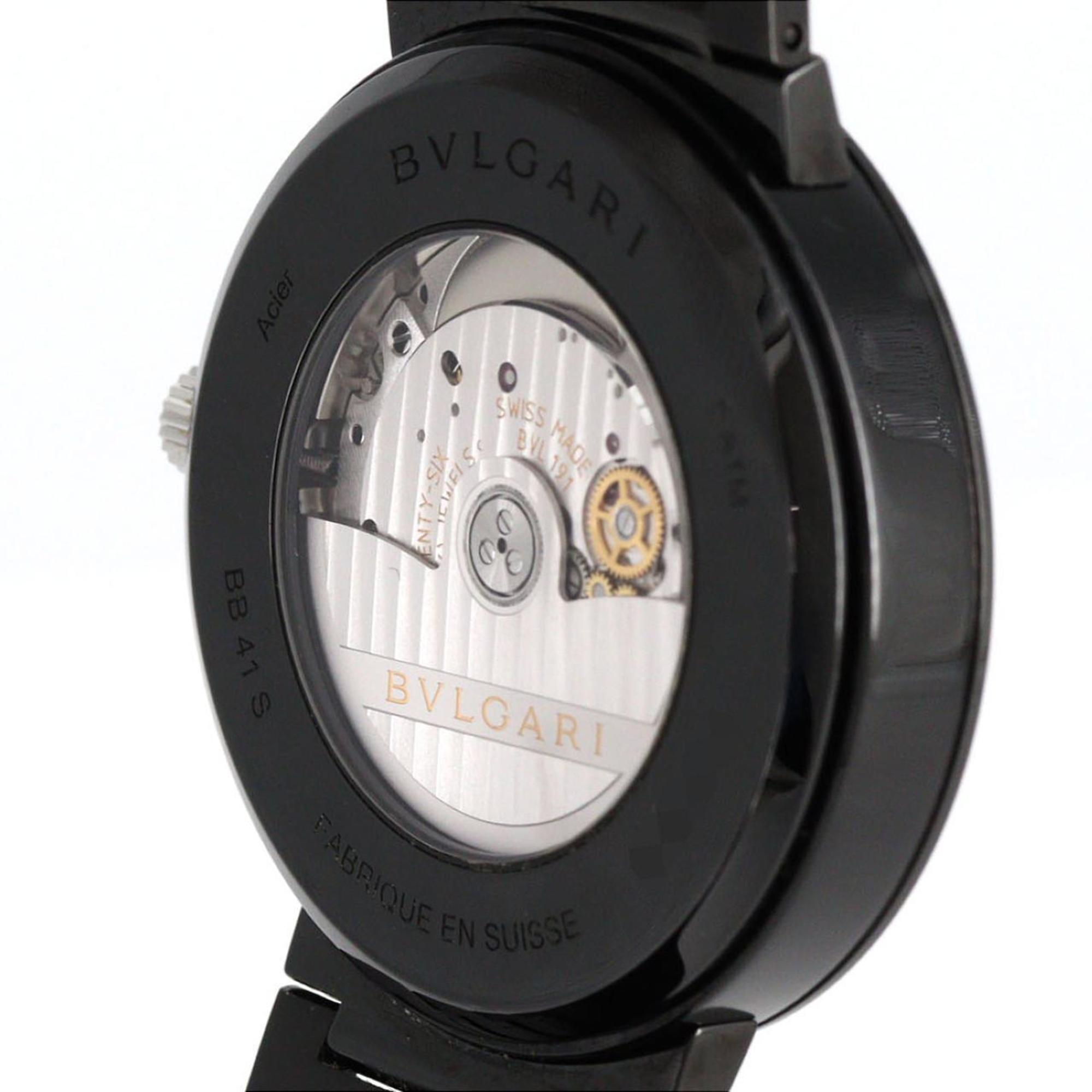 Bvlgari DLC BB41S 103540 roestvrijstalen automatisch horloge