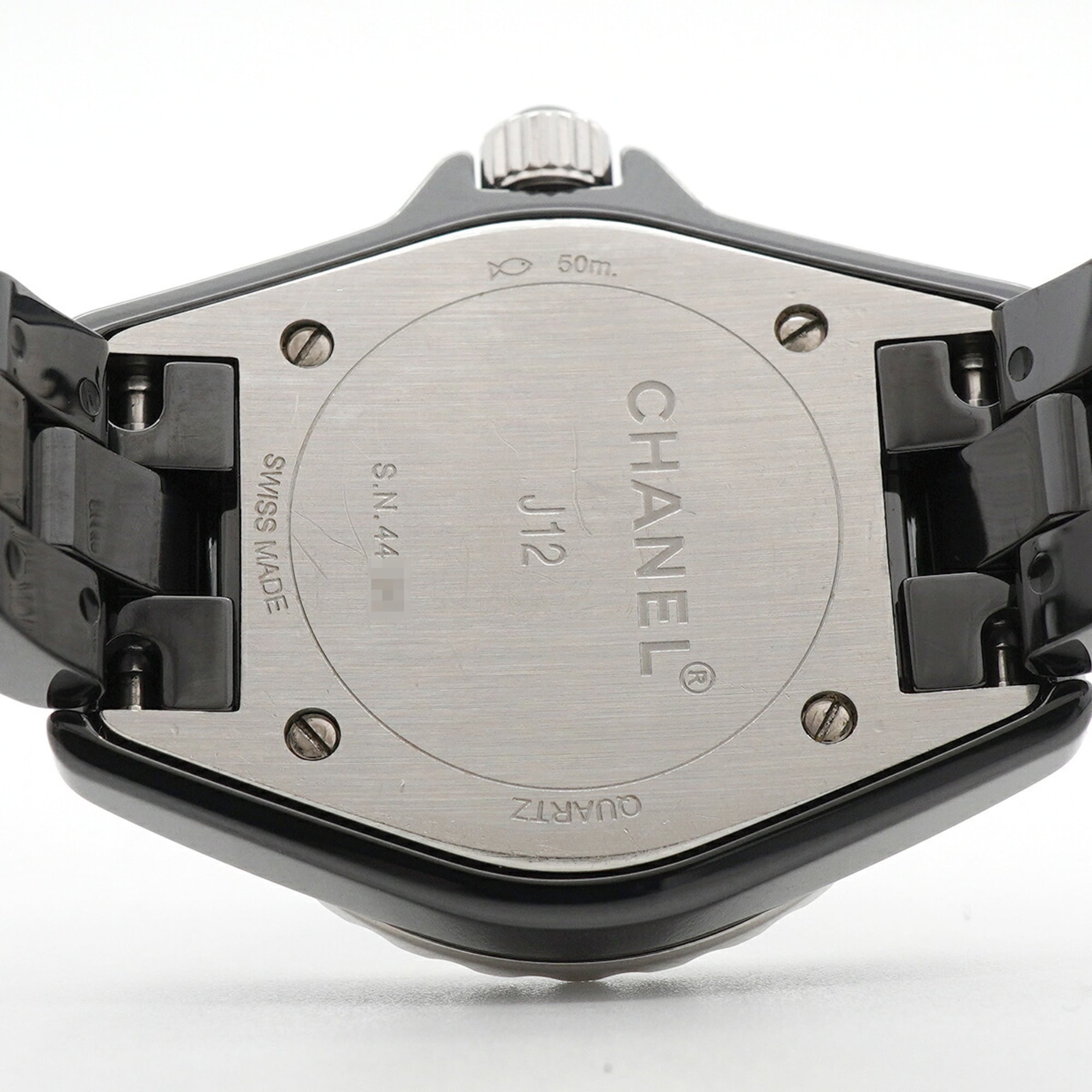 Chanel J12 Diamond H2571 Black Dial 28mm Watch