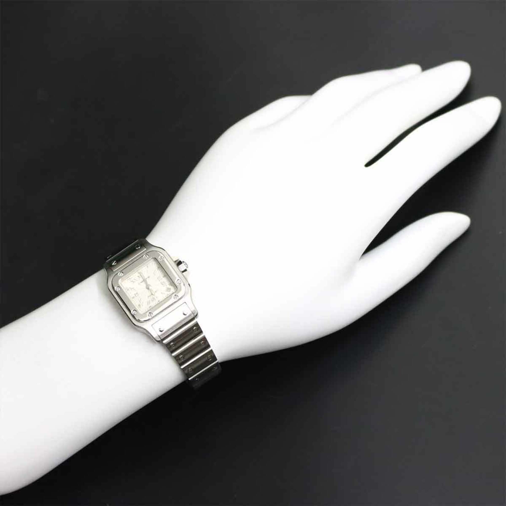 Cartier Santos Galbee SM W20044D6 Silver Dial 24mm Watch