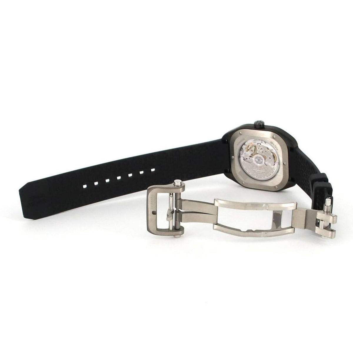 Hermes H08 DLC SP1.741 Gray Dial 39mm Watch