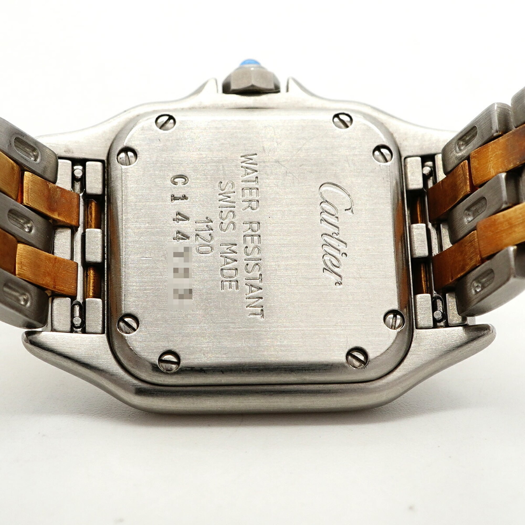 Cartier Panthère SM 2-Row Two-Tone W25029B6 Beige Dial Women's Watch