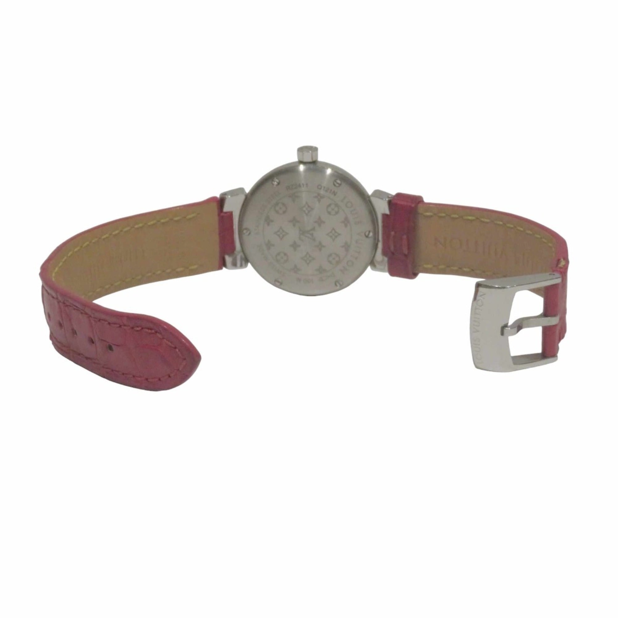 Louis Vuitton Tambour Q121N Red Dial 27mm Watch
