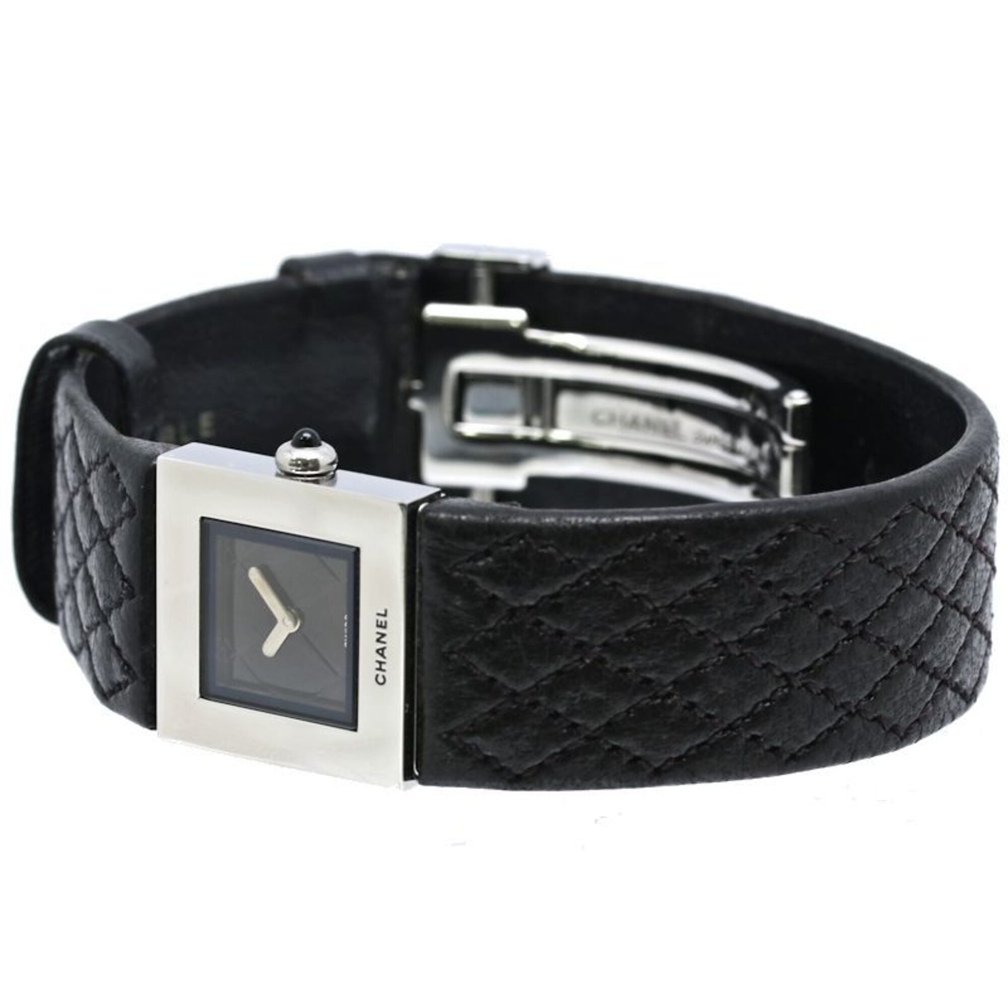 Chanel Matelasse H0116 Black Dial 19mm Watch