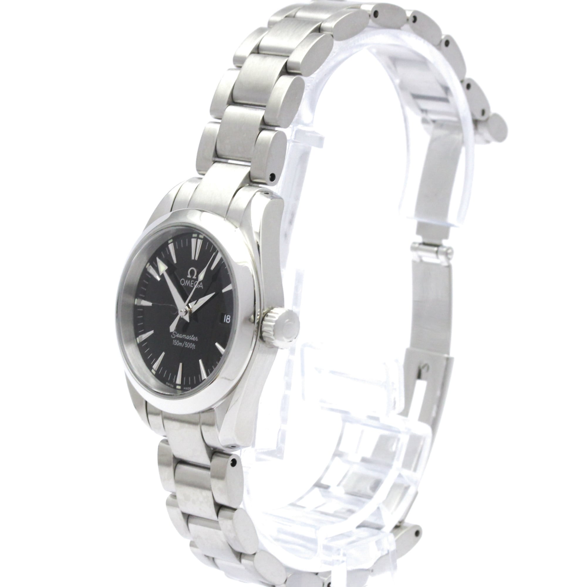 OMEGA Seamaster Aqua Terra Steel Quartz Ladies Watch 2577.50 Polished