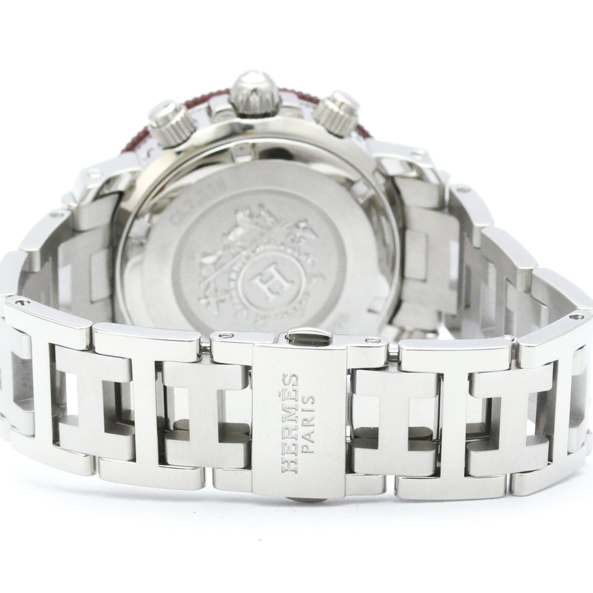 Hermes Clipper CL2.318 Bordeaux Zifferblatt 33 mm Uhr