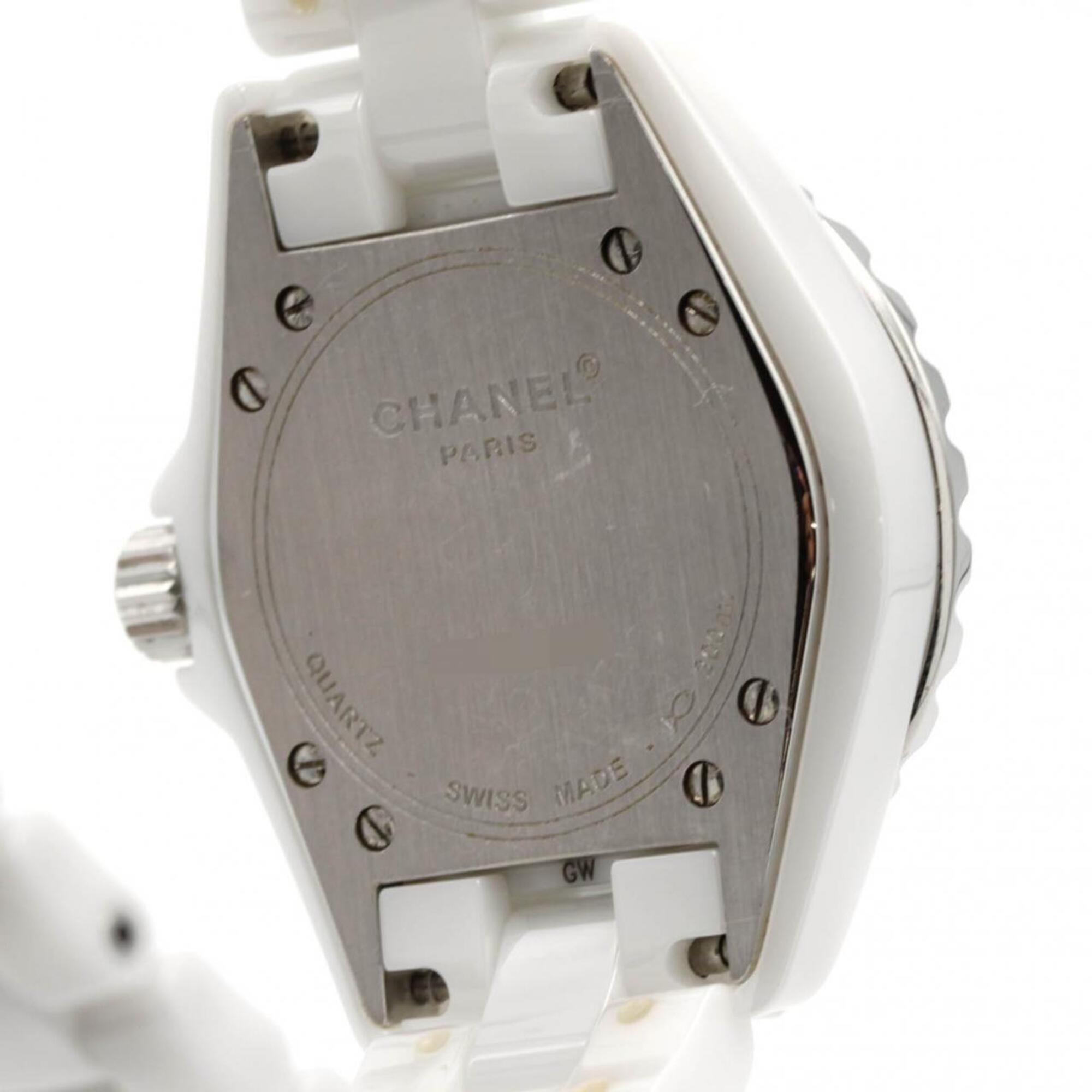 Chanel J12 33mm Ceramic H0968 White Dial 33mm Watch