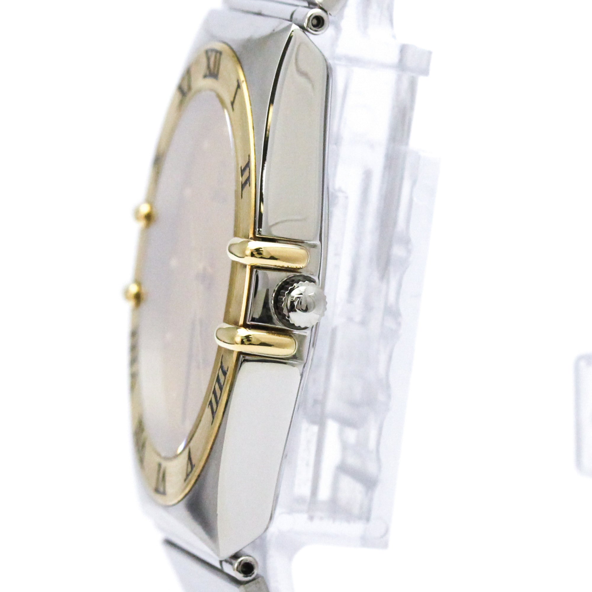 OMEGA Constellation Herrenuhr 18 Karat Gold Edelstahl Quarz 396.1070