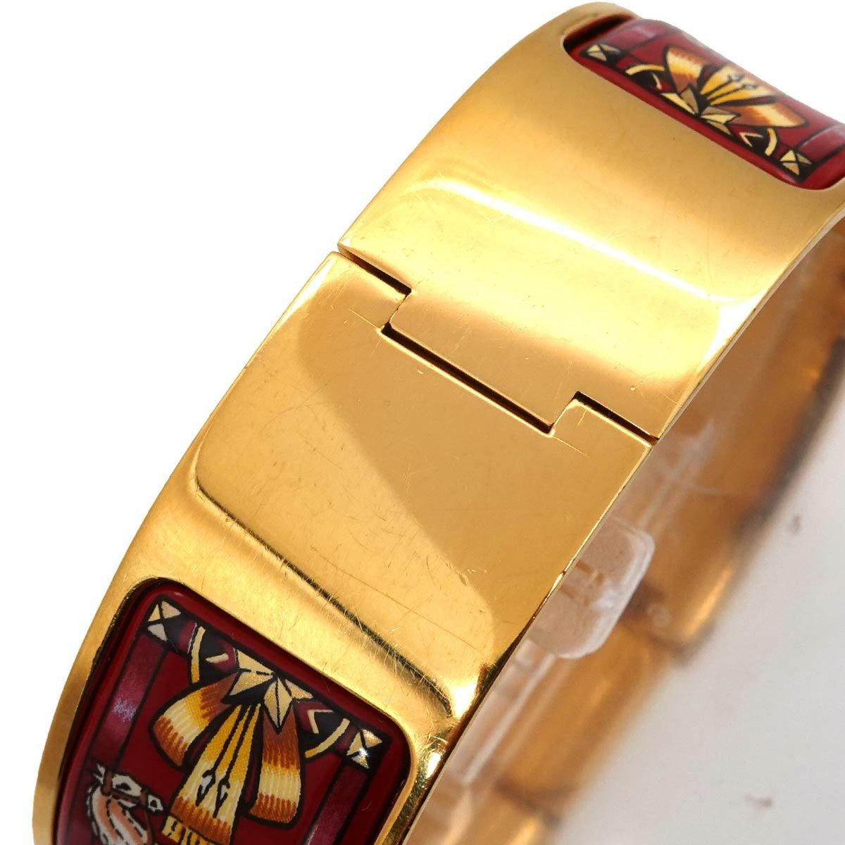 Hermes Loquet LO1.201, goldenes Zifferblatt, 20 mm Uhr