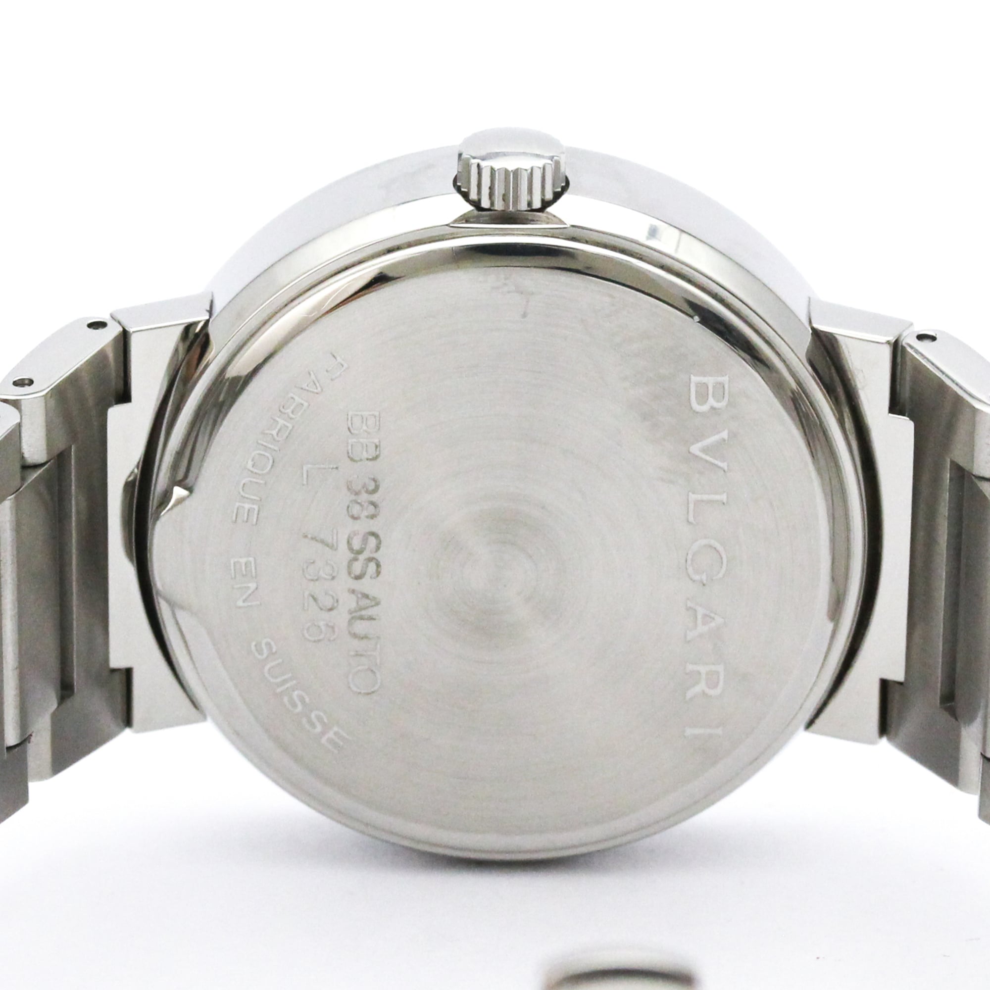 Bulgari Bvlgari Bvlgari BB38SS AUTO Black Dial 38mm Watch