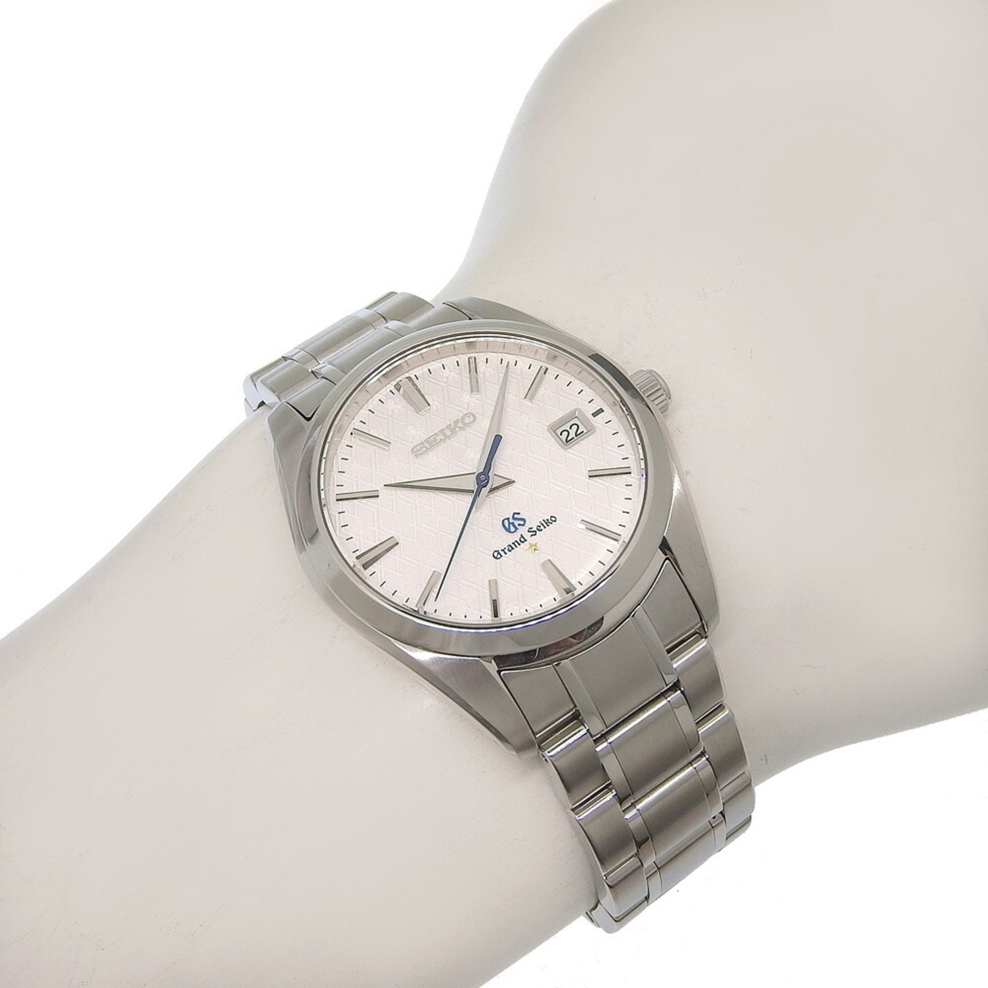 Montre Grand Seiko SEIKO GS, modèle 20e anniversaire, référence 9F62 0AK0, cadran argenté, 36 mm, référence SBGX103