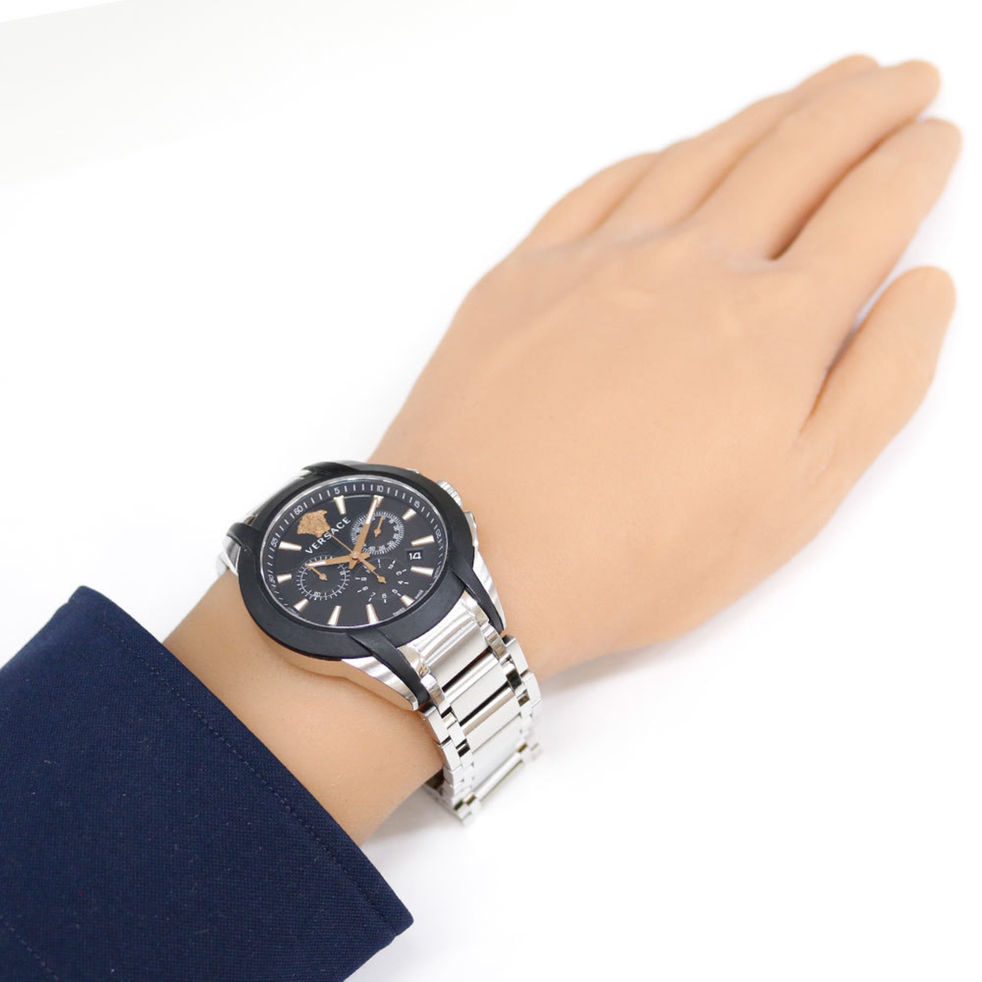 Versace Men's Stainless Steel VEM8 Quartz Chronograph Watch