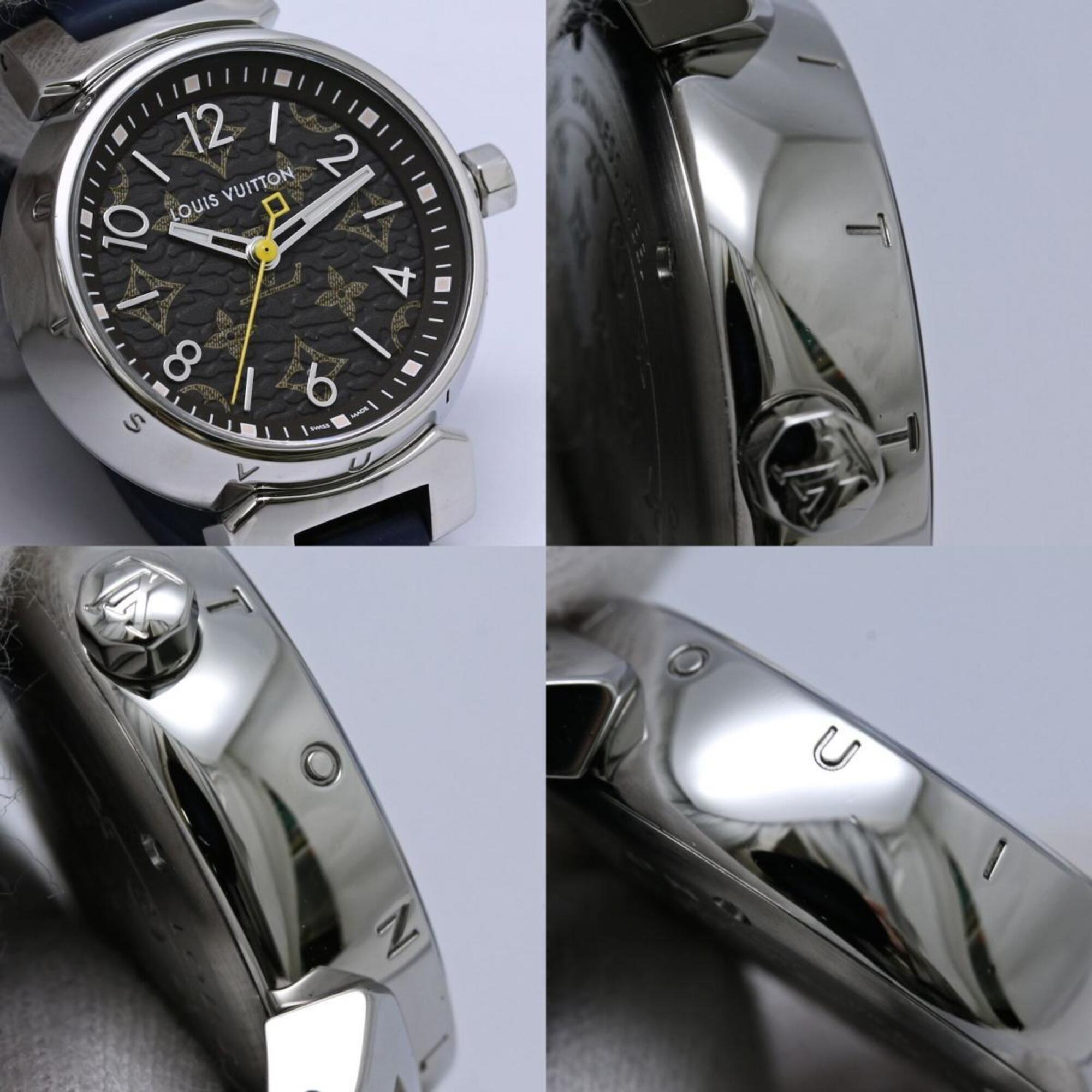 Louis Vuitton Tambour QA070Z Black Dial 27mm Watch