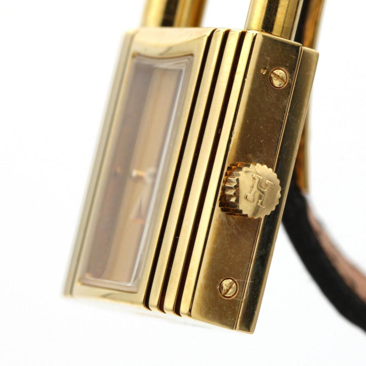 Hermes Kelly KE1.201, goldenes Zifferblatt, 20 mm Uhr