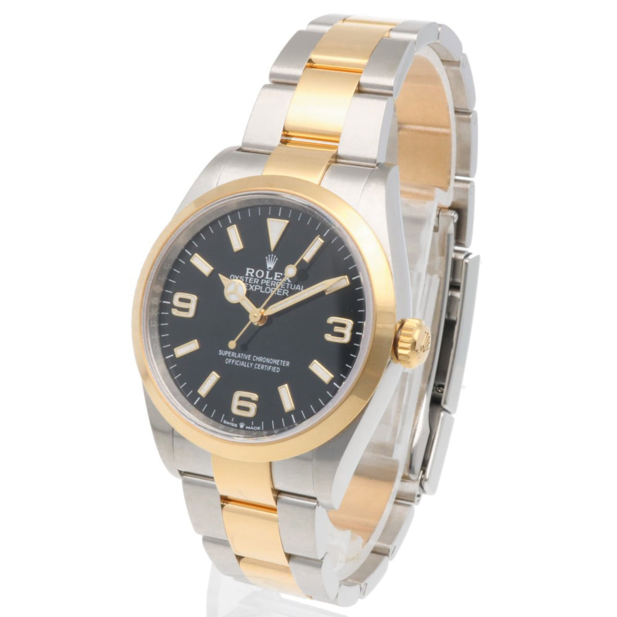 Rolex Explorer 36 Oyster Perpetual 124273 horloge met zwarte wijzerplaat, 36 mm