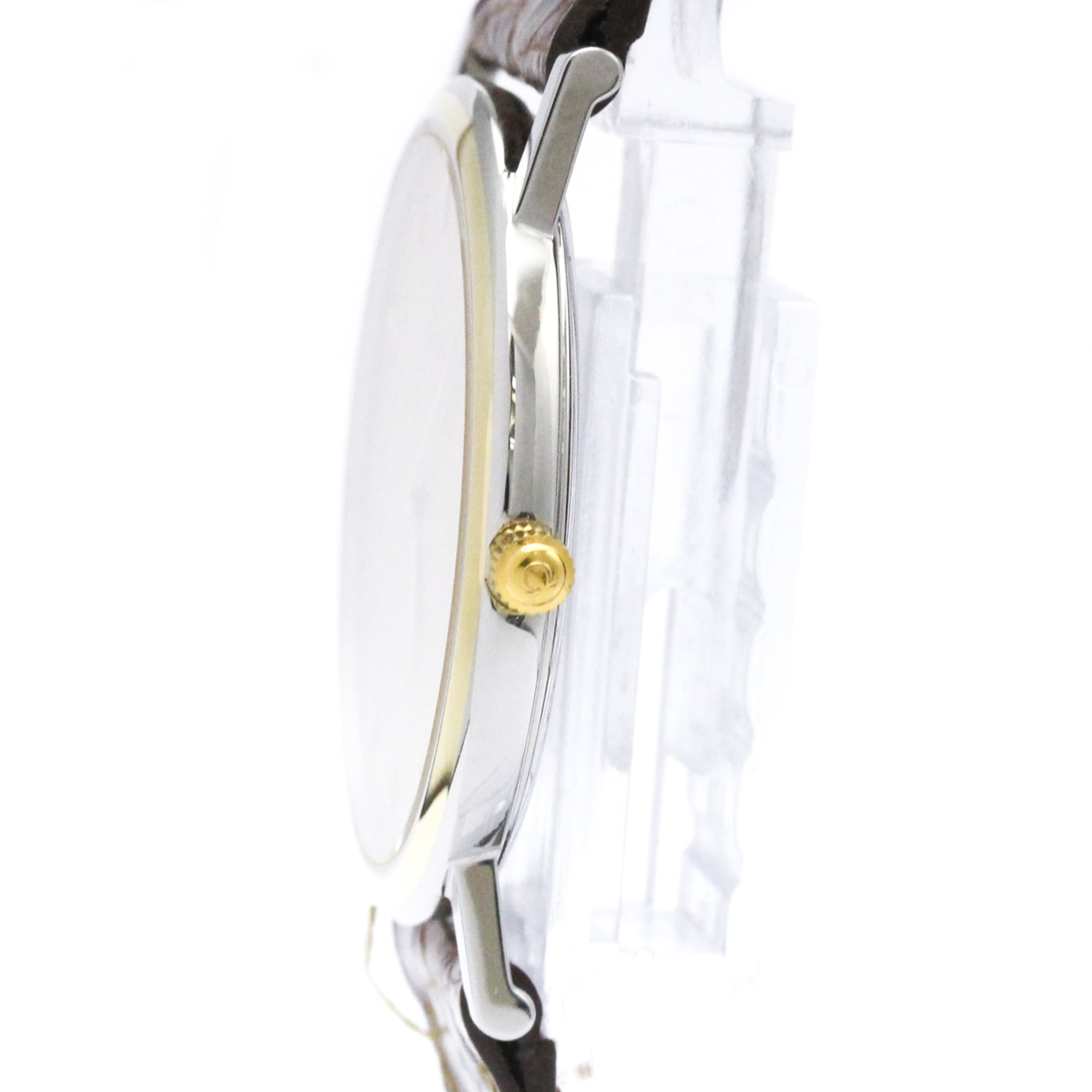 OMEGA De Ville Prestige Quarz-Herrenuhr, vergoldet, 7400.11