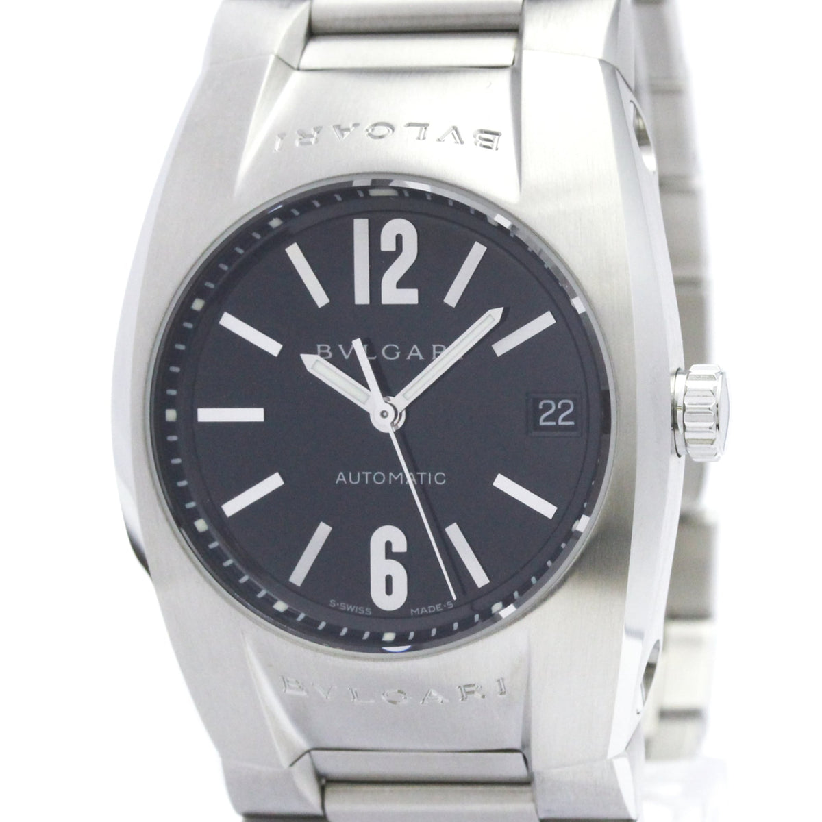 Bvlgari Ergon EG35S Black Dial 35mm Watch
