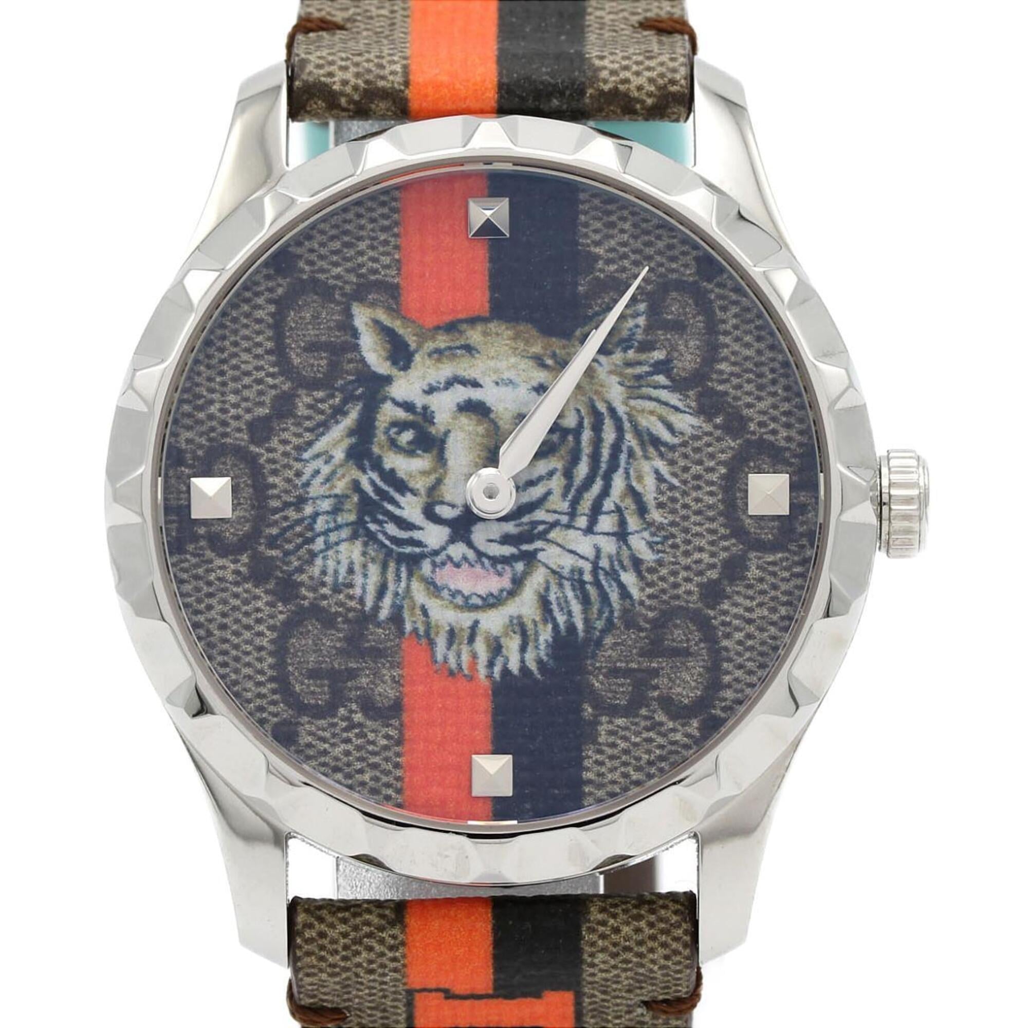 GUCCI グッチメンズ・クォーツSS・5気圧防水仕様　YA126429 Gucci G-Timeless 126.4 YA1264186 Stainless Steel Quartz Watch