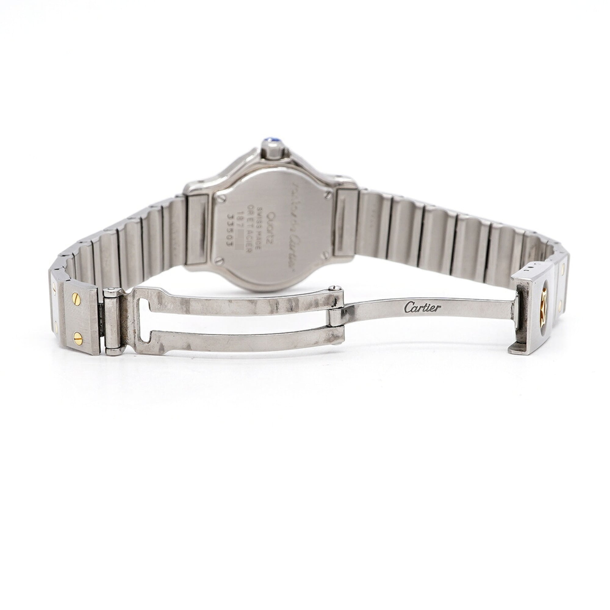Cartier Santos Octagon SM W2001683 Beige Zifferblatt 24 mm Uhr