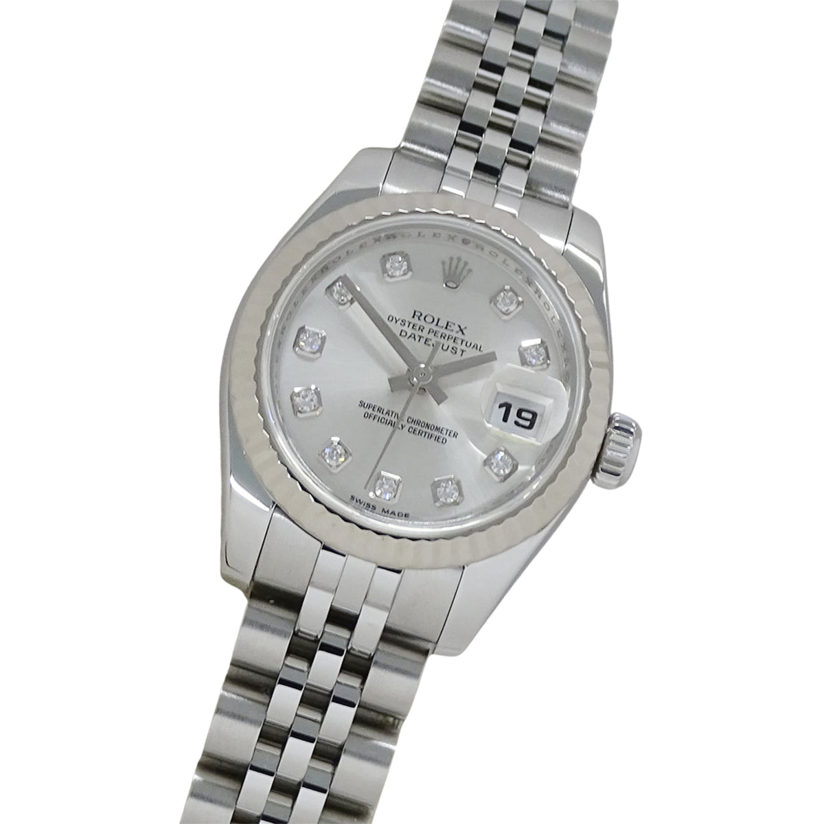 Rolex Datejust 179174G Z Horloge met zilveren wijzerplaat, 26 mm