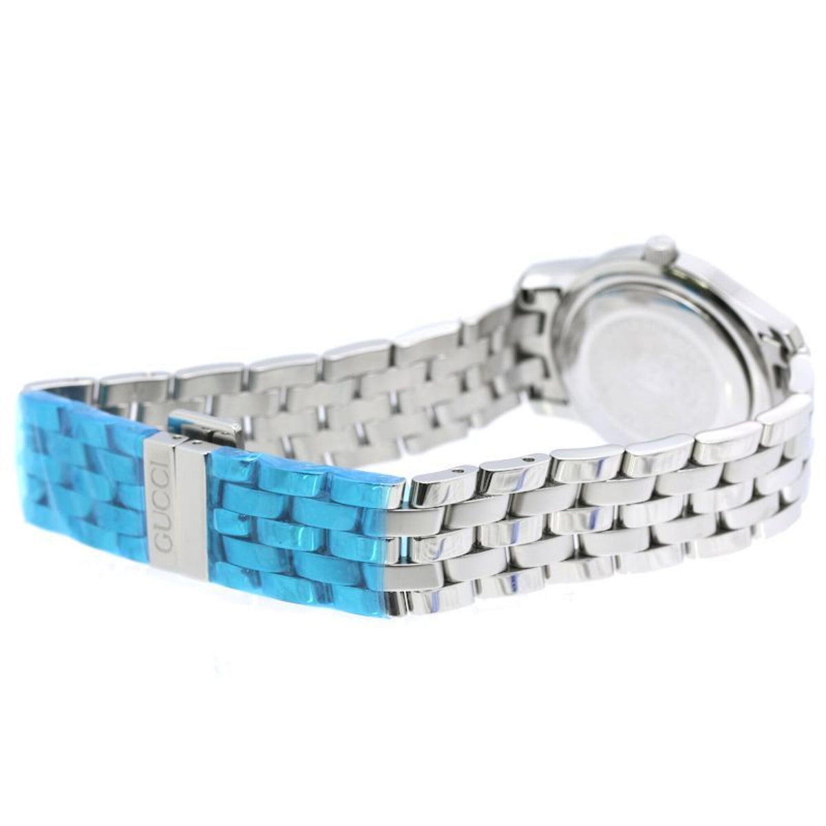 Gucci G-Class YA055506 5500L horloge met zilveren wijzerplaat, 27 mm