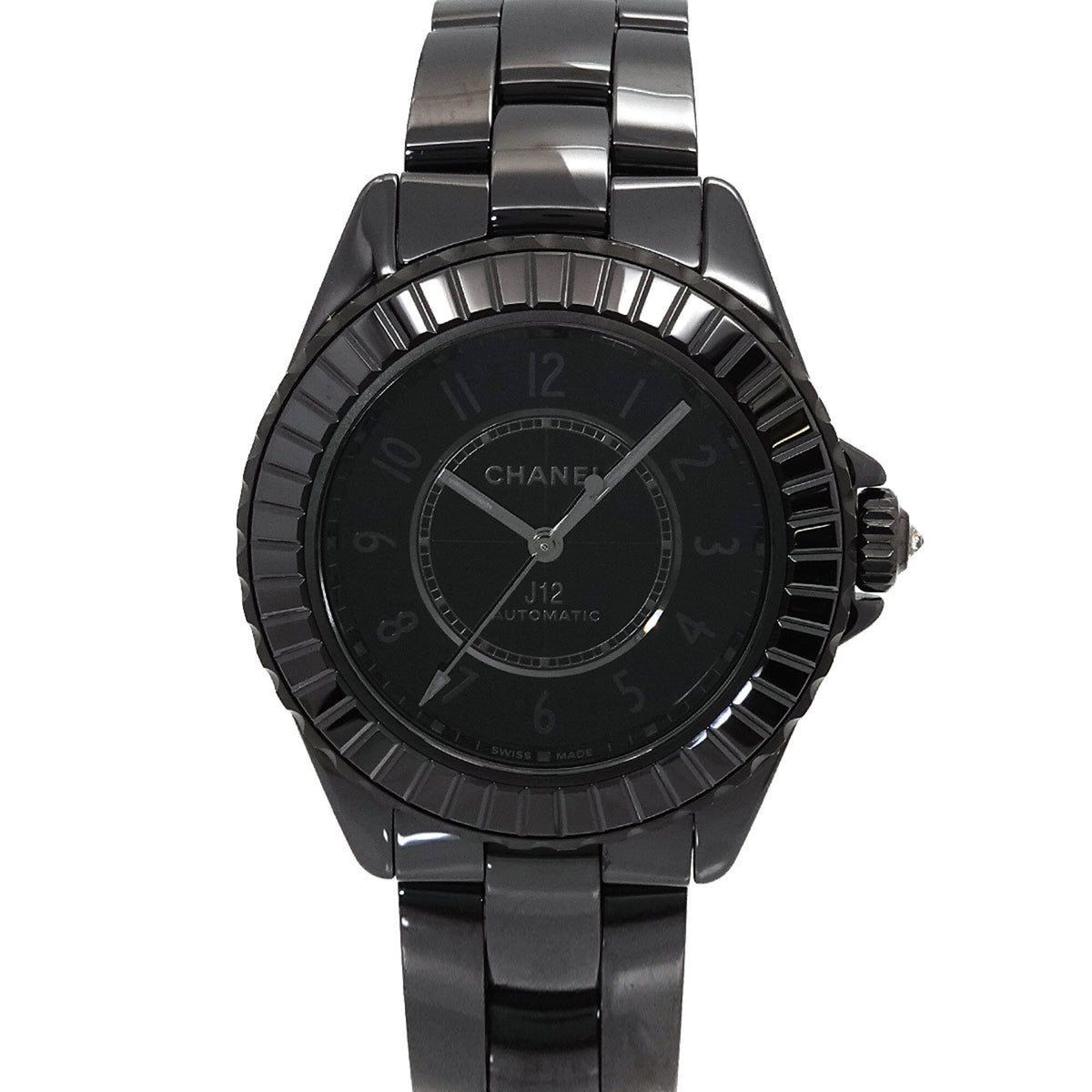 Chanel J12 Edition Noir 38 mm H6347 met zwarte wijzerplaat 39mm Horloge