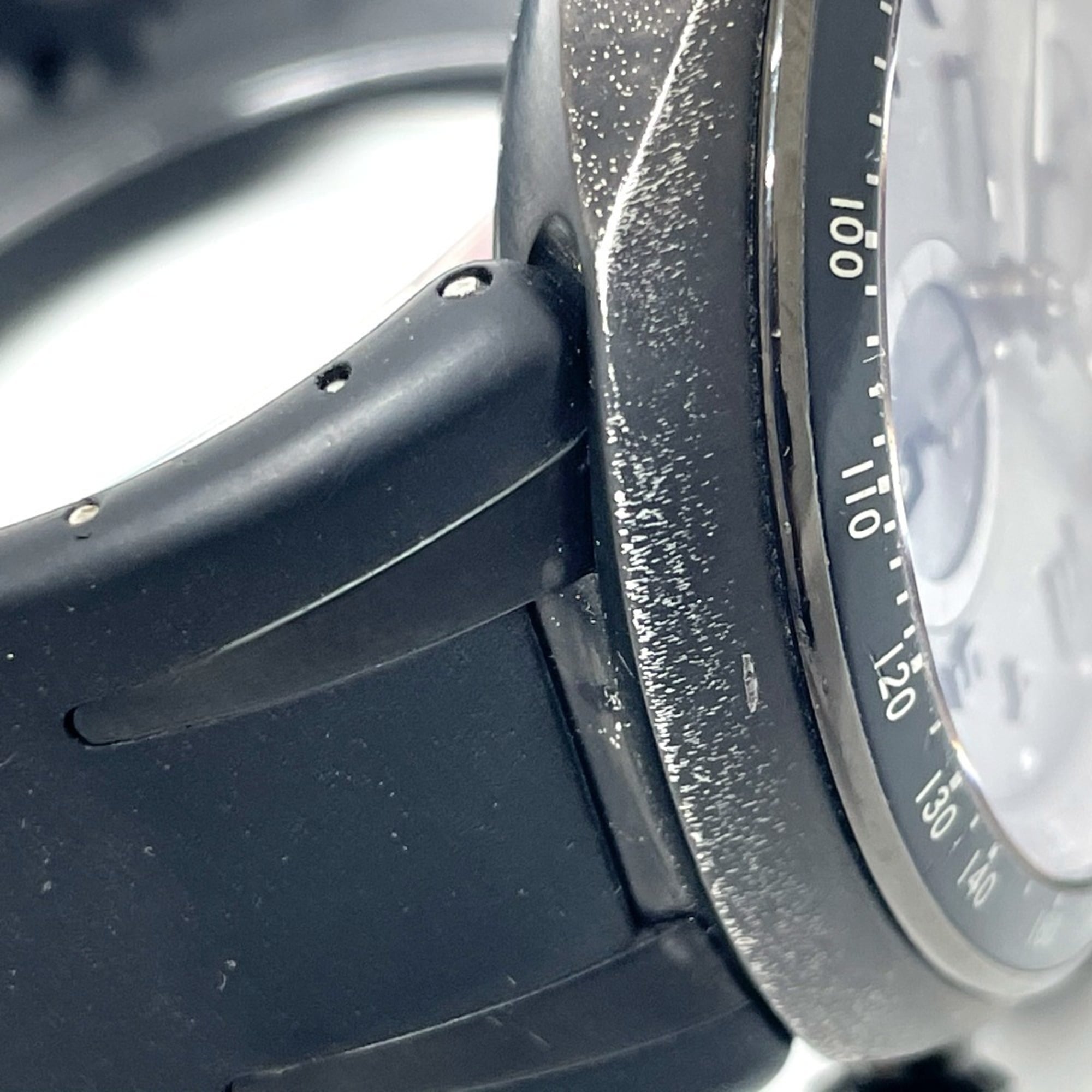 ORIS 7611 Chronograph TT3 Chronograph Schwarz Automatikikuhr mit Titan-/Kautschukarmband, Herren, Schwarz