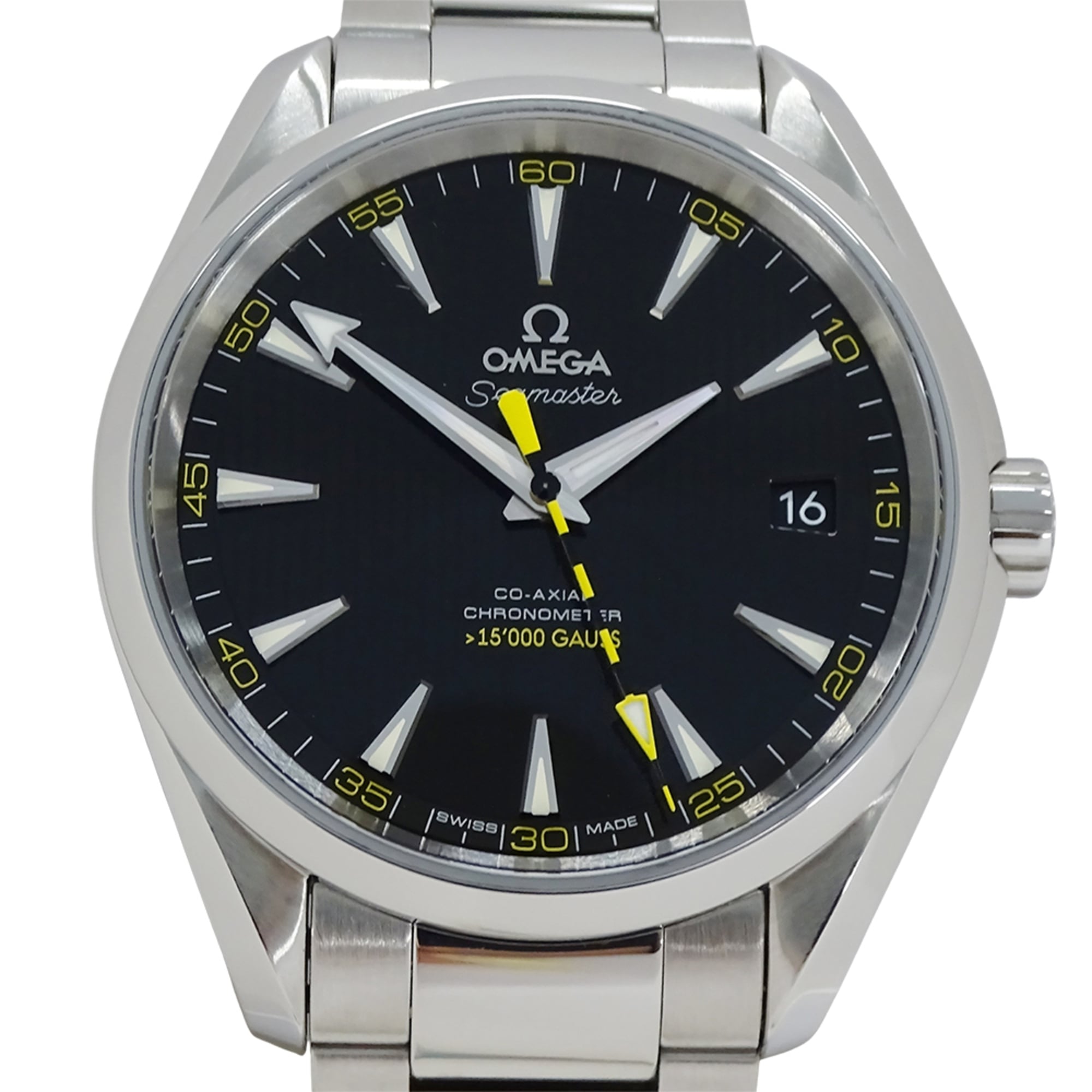 Omega Seamaster Aqua Terra 231.10.42.21.01.002 Men's Watch, Brand Name, 15,000 Gauss, Date, Co-Axial Chronometer, Automatic Movement, Stainless Steel (SS), Polished.