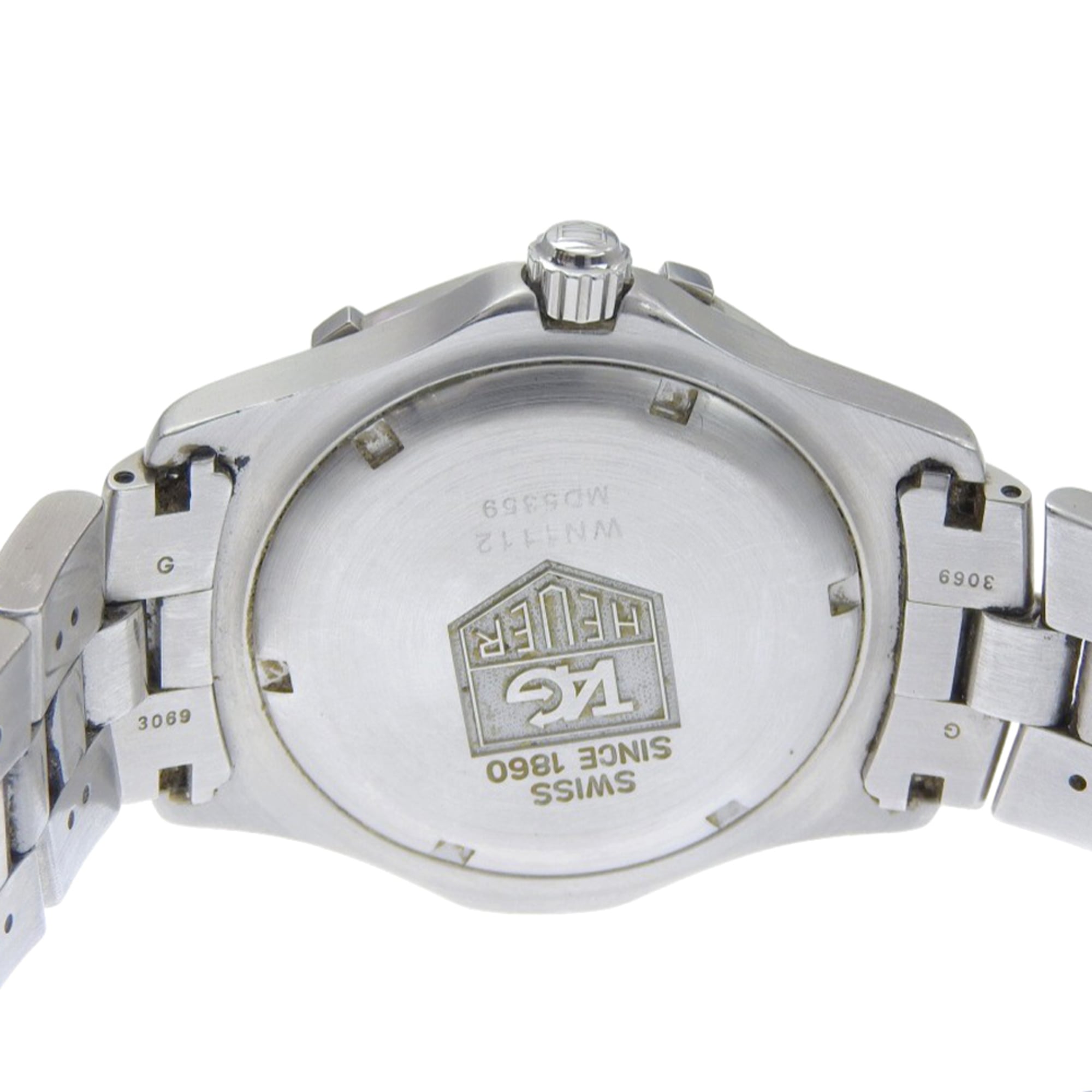 TAG Heuer 2000 Exclusive Herrenuhr WN1112 aus EdelstahlQuarz analog, blaues Zifferblatt