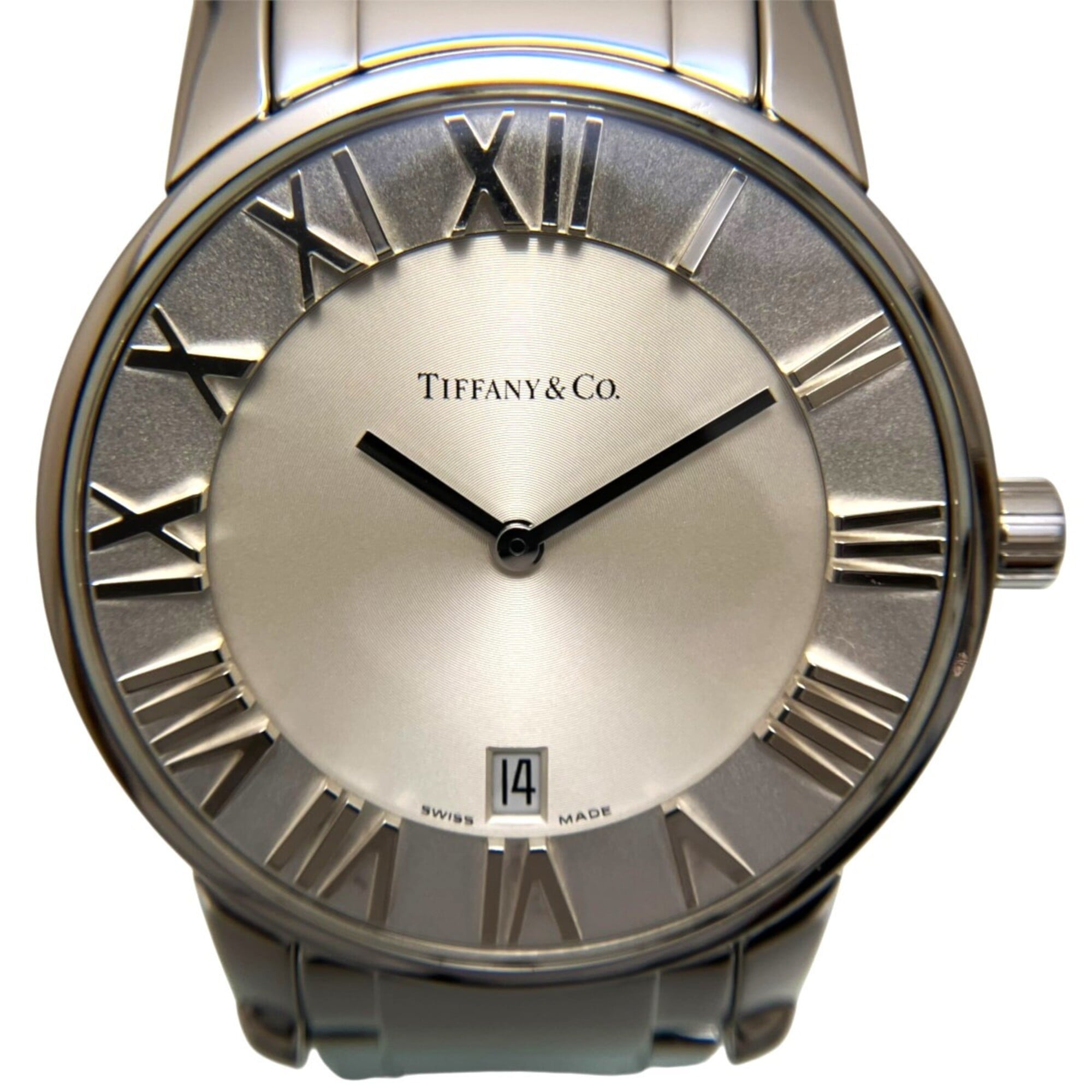 Tiffany & Co. Atlas Dome z1800.11.10a21a00a Silber Zifferblatt 37 mm Uhr