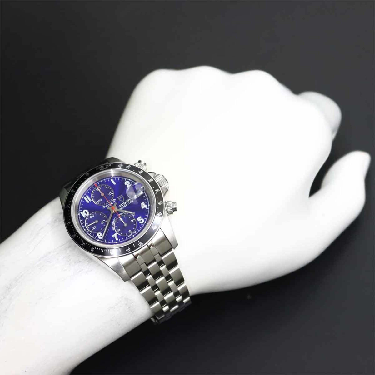 Tudor Chronotime Tiger 79260 Blue Dial 39mm Watch