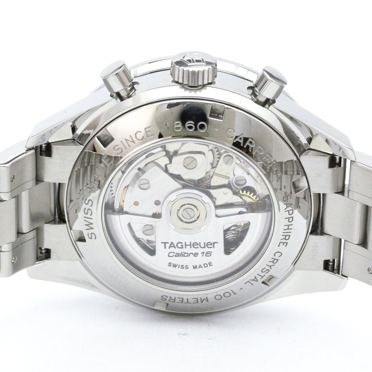 TAG Heuer Carrera CV201J horloge met zwarte wijzerplaat, 42 mm
