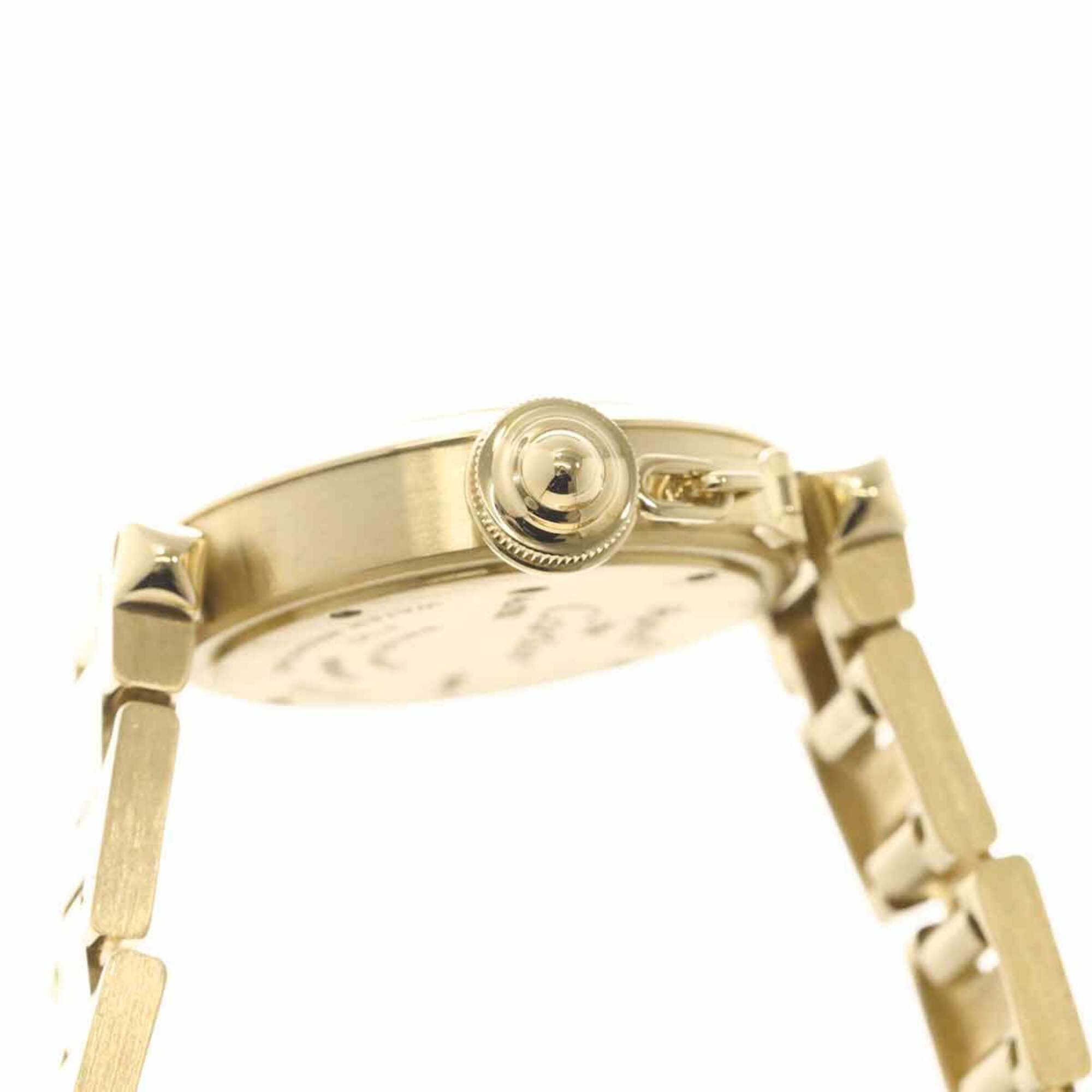 Cartier Miss Pasha WJ124015 Ladies' 8 Diamonds Silver 18K Yellow Gold Solid Quartz