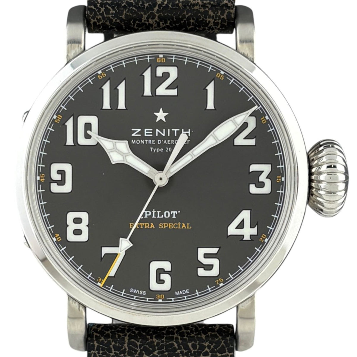 Zenith Pilot Type 20 03.2434.679/20.I010 Horloge met grijze wijzerplaat, 45 mm