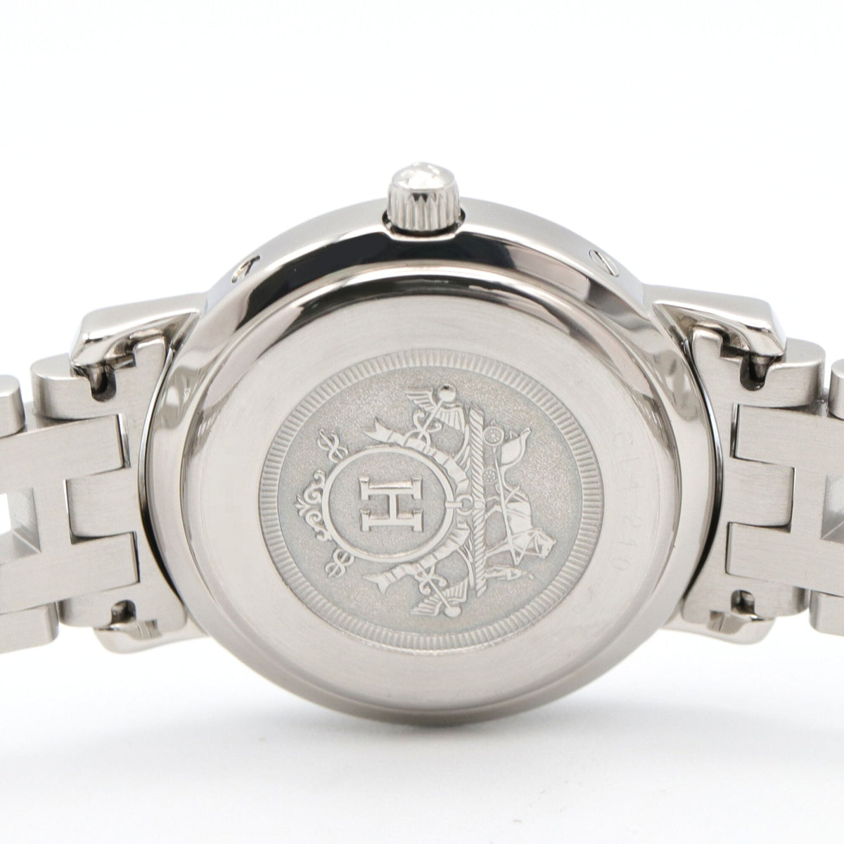 Hermes Clipper CL4.210 Horloge met witte wijzerplaat, 24 mm