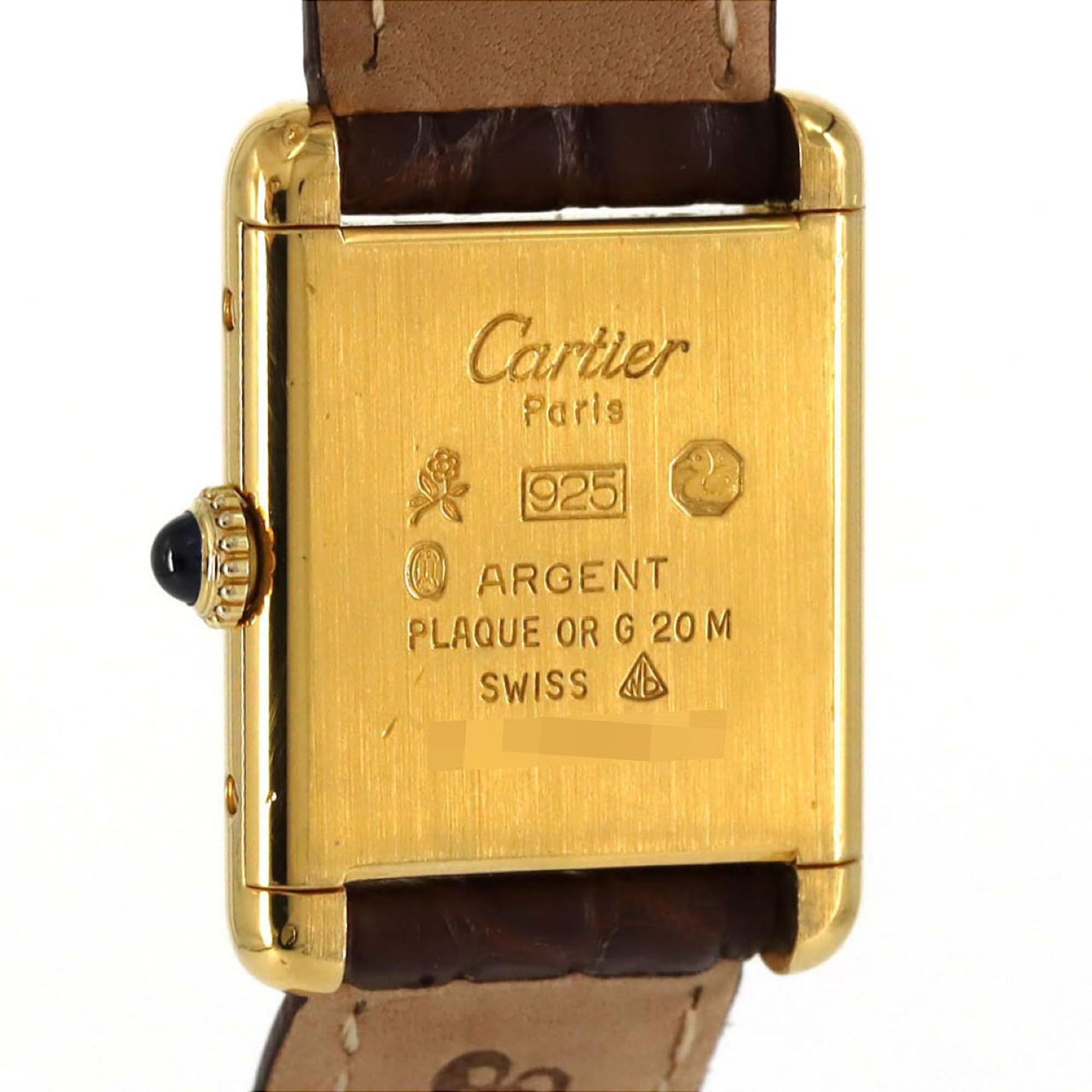 Cartier Must Tank SM GP 82975613 horloge, handopwinding