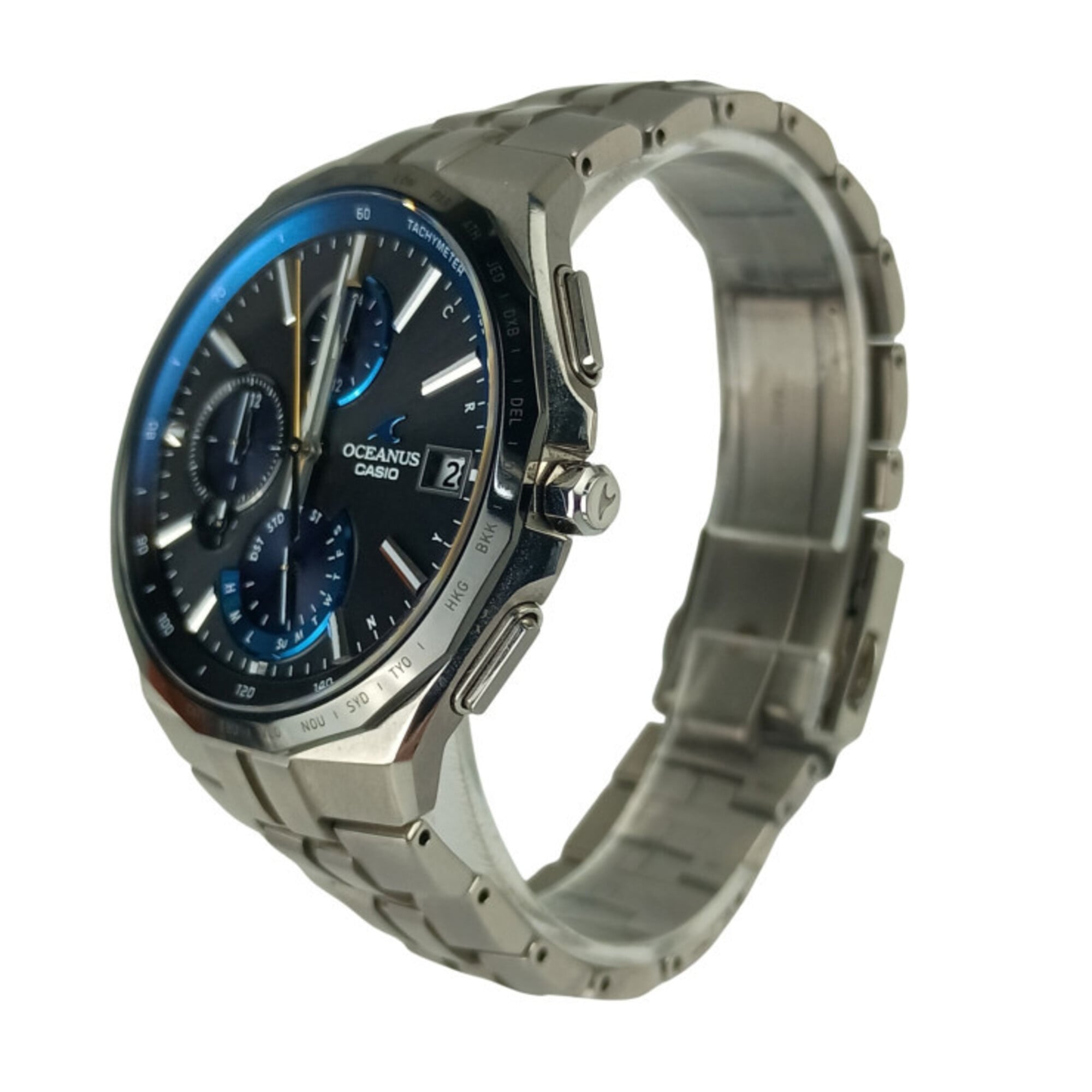 Montre Casio Oceanus Manta OCW-S5000-1AJF Noir avec cadran de 42 mm